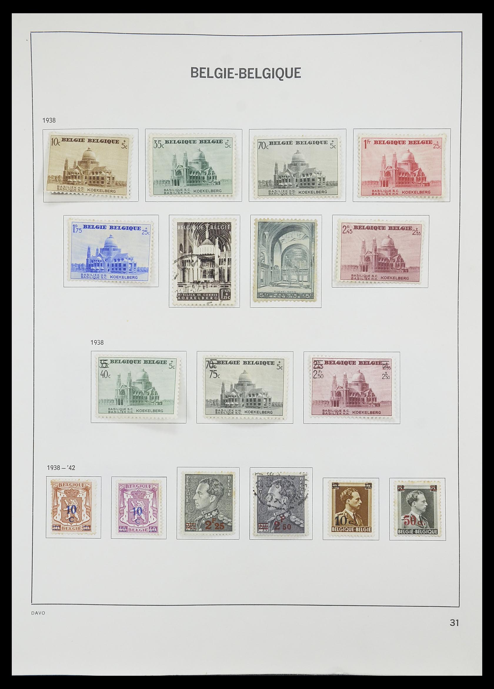 33828 027 - Stamp collection 33828 Belgium 1849-1975.