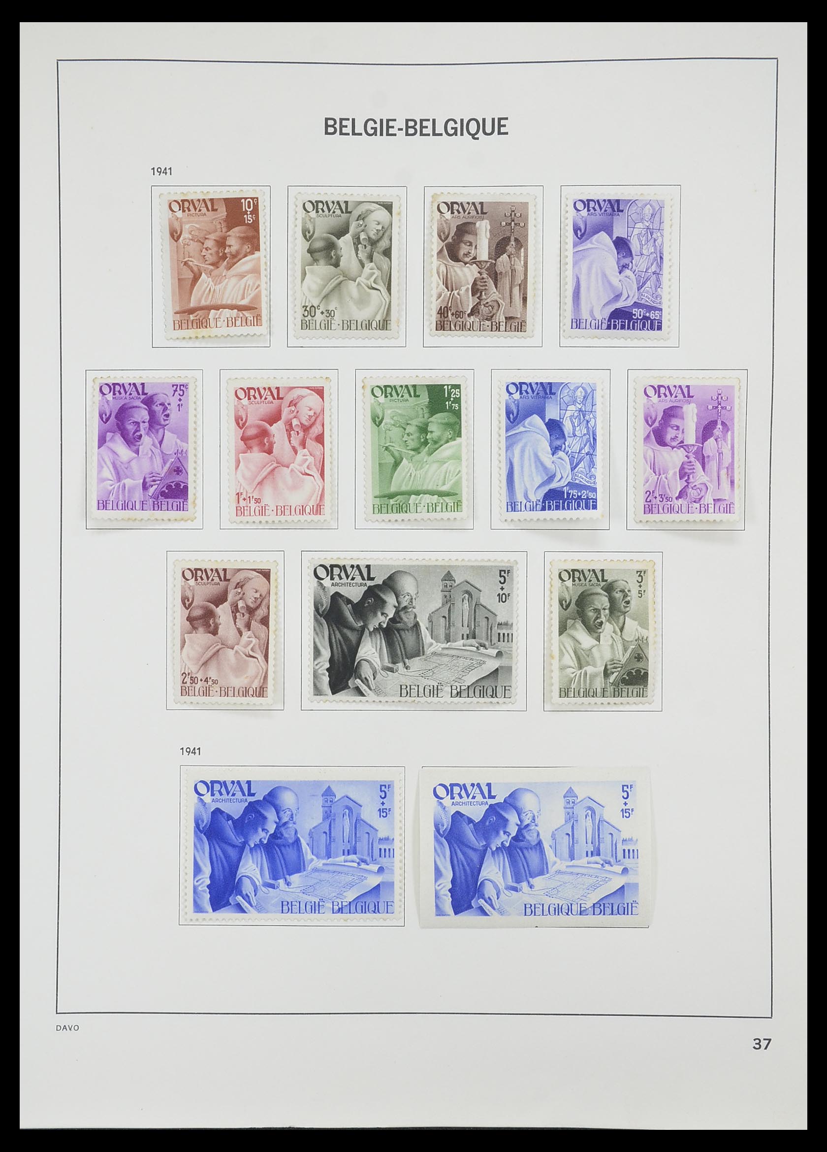 33828 033 - Postzegelverzameling 33828 België 1849-1975.