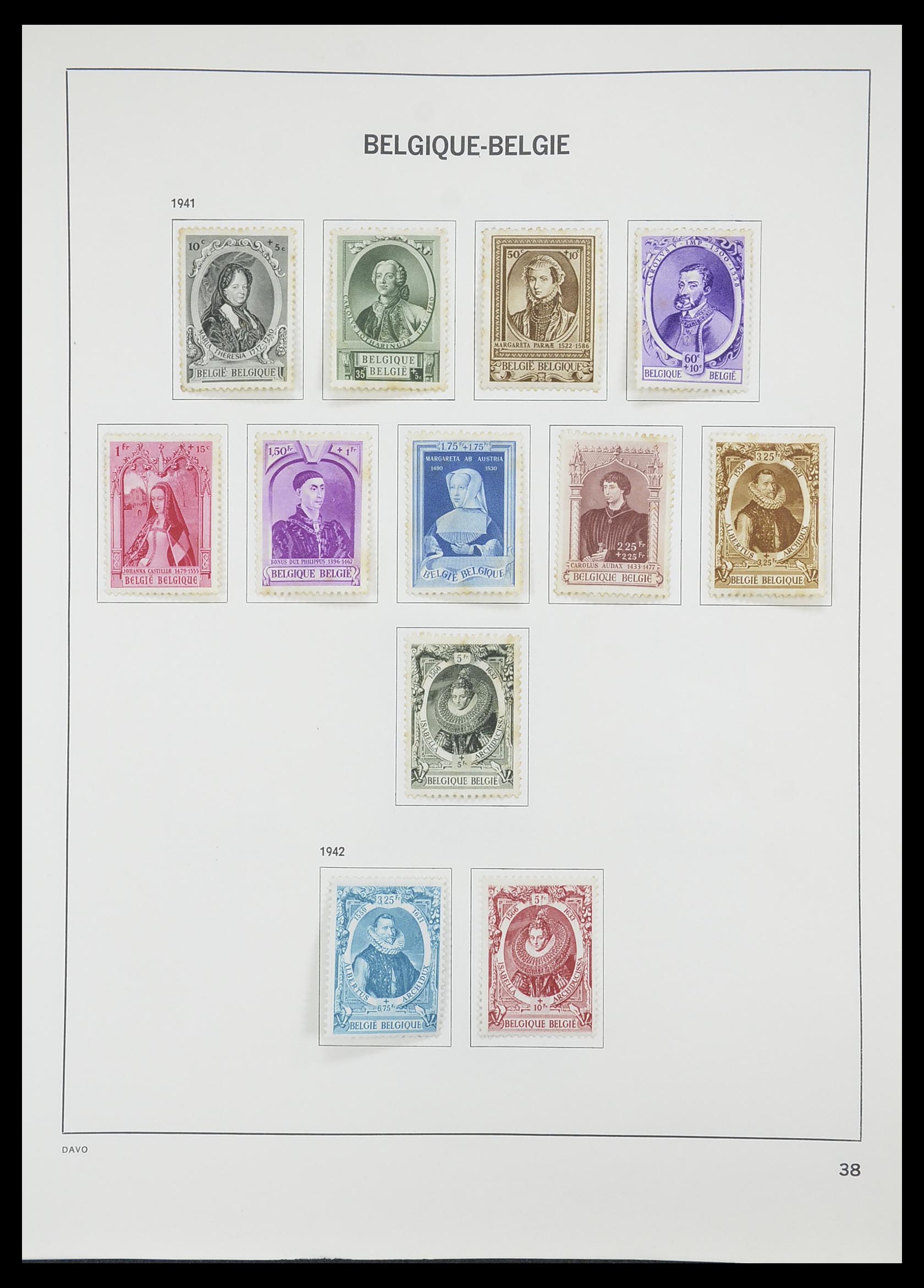 33828 034 - Postzegelverzameling 33828 België 1849-1975.