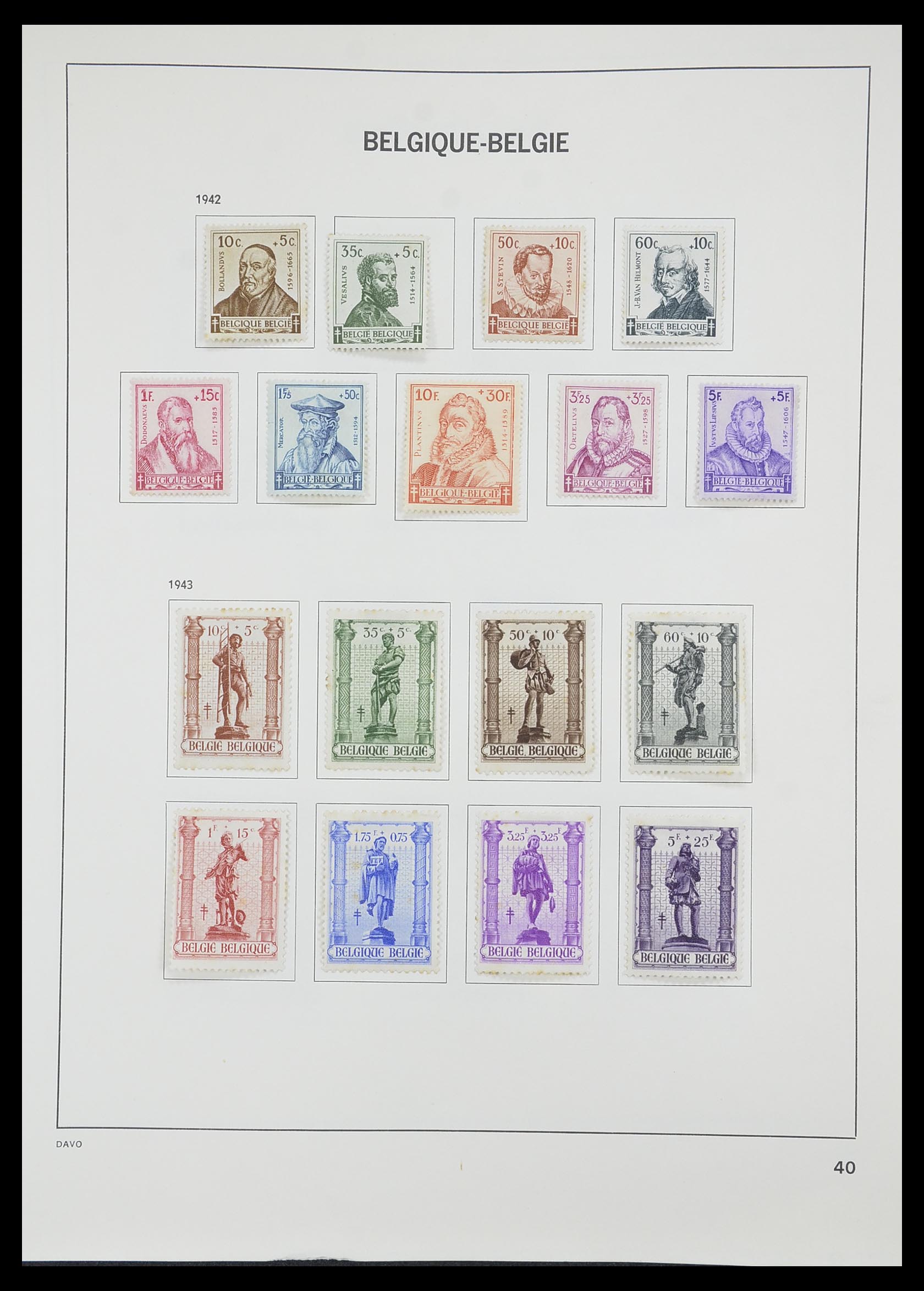33828 036 - Postzegelverzameling 33828 België 1849-1975.
