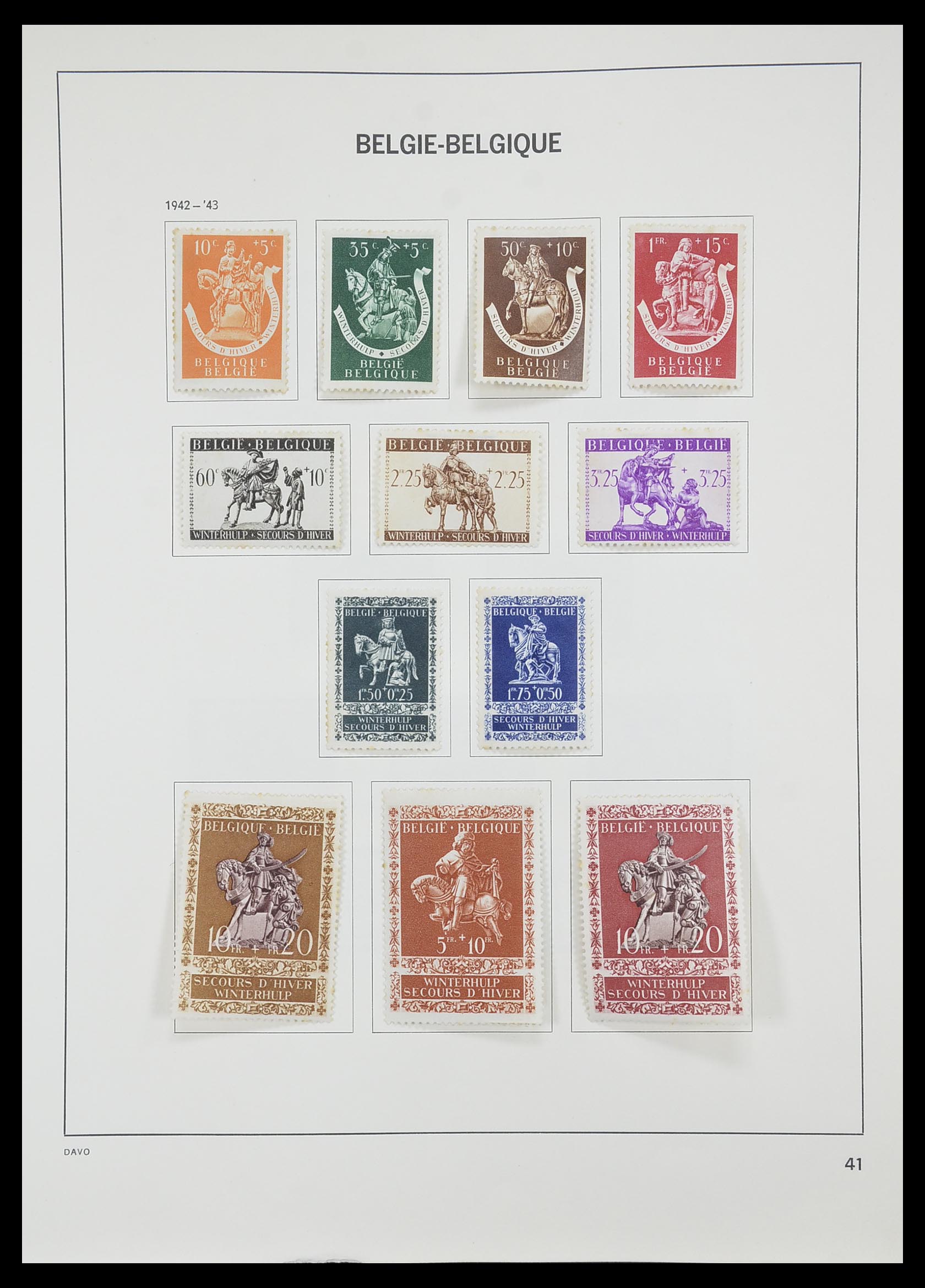 33828 037 - Stamp collection 33828 Belgium 1849-1975.