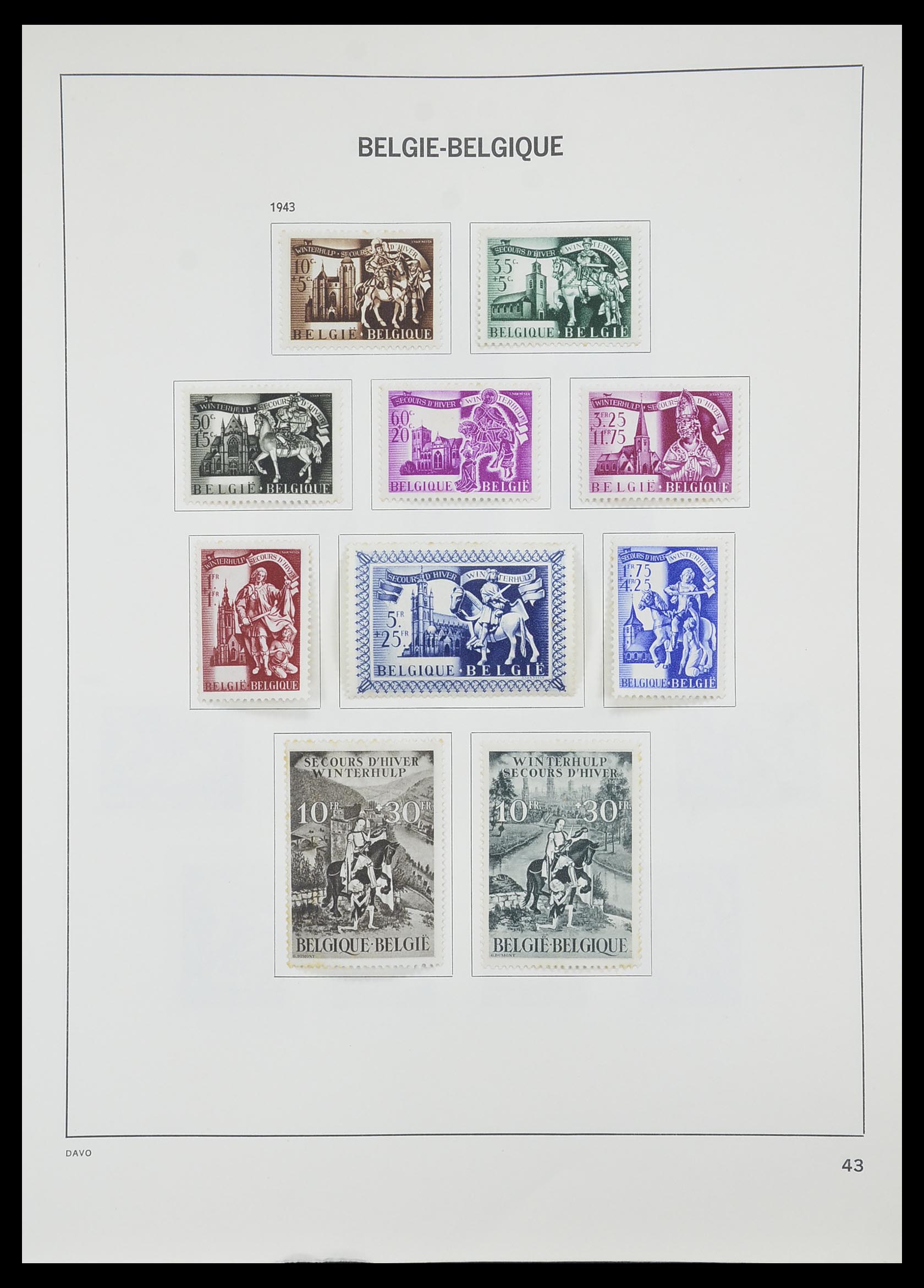 33828 039 - Postzegelverzameling 33828 België 1849-1975.