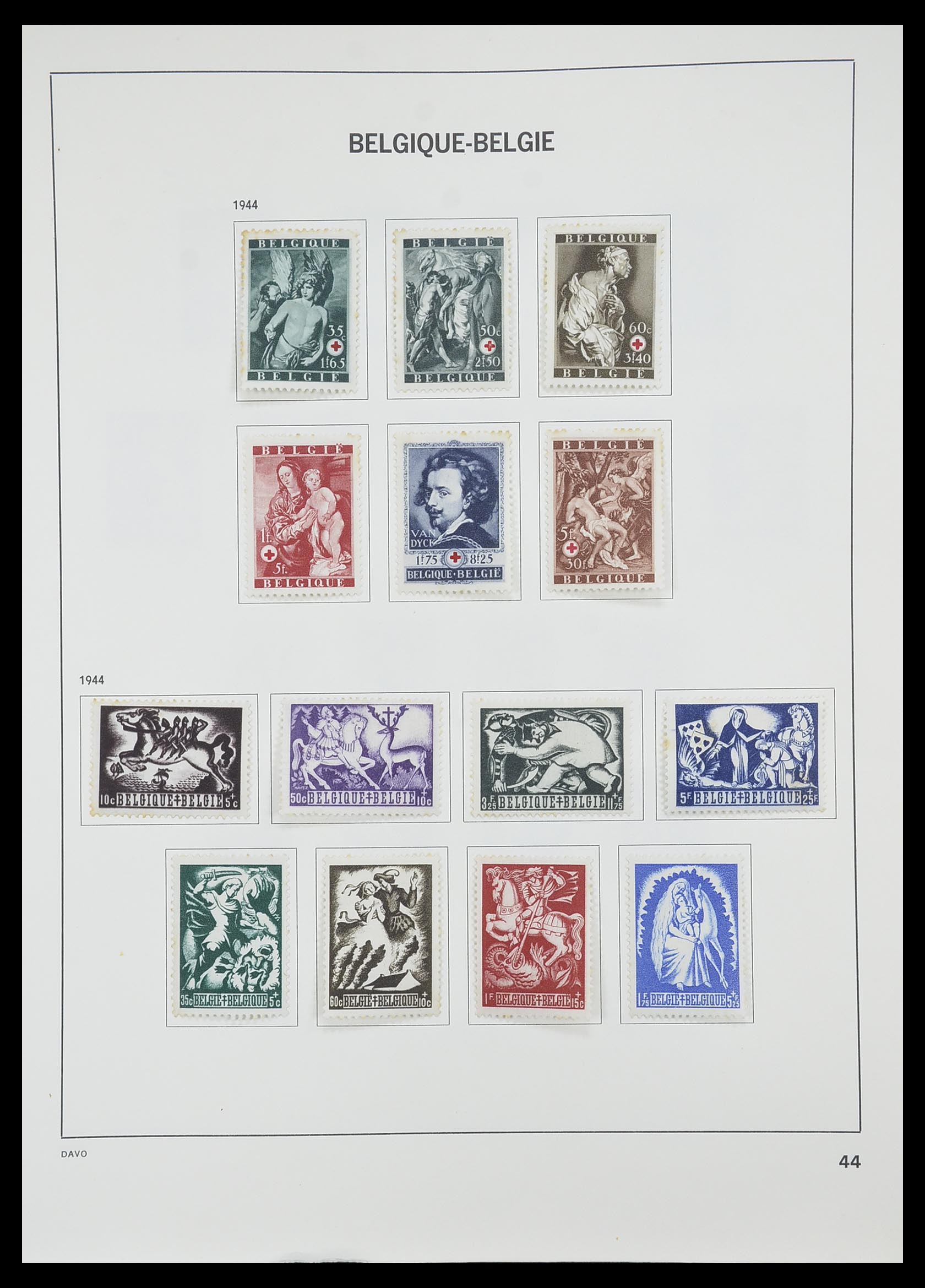33828 040 - Postzegelverzameling 33828 België 1849-1975.
