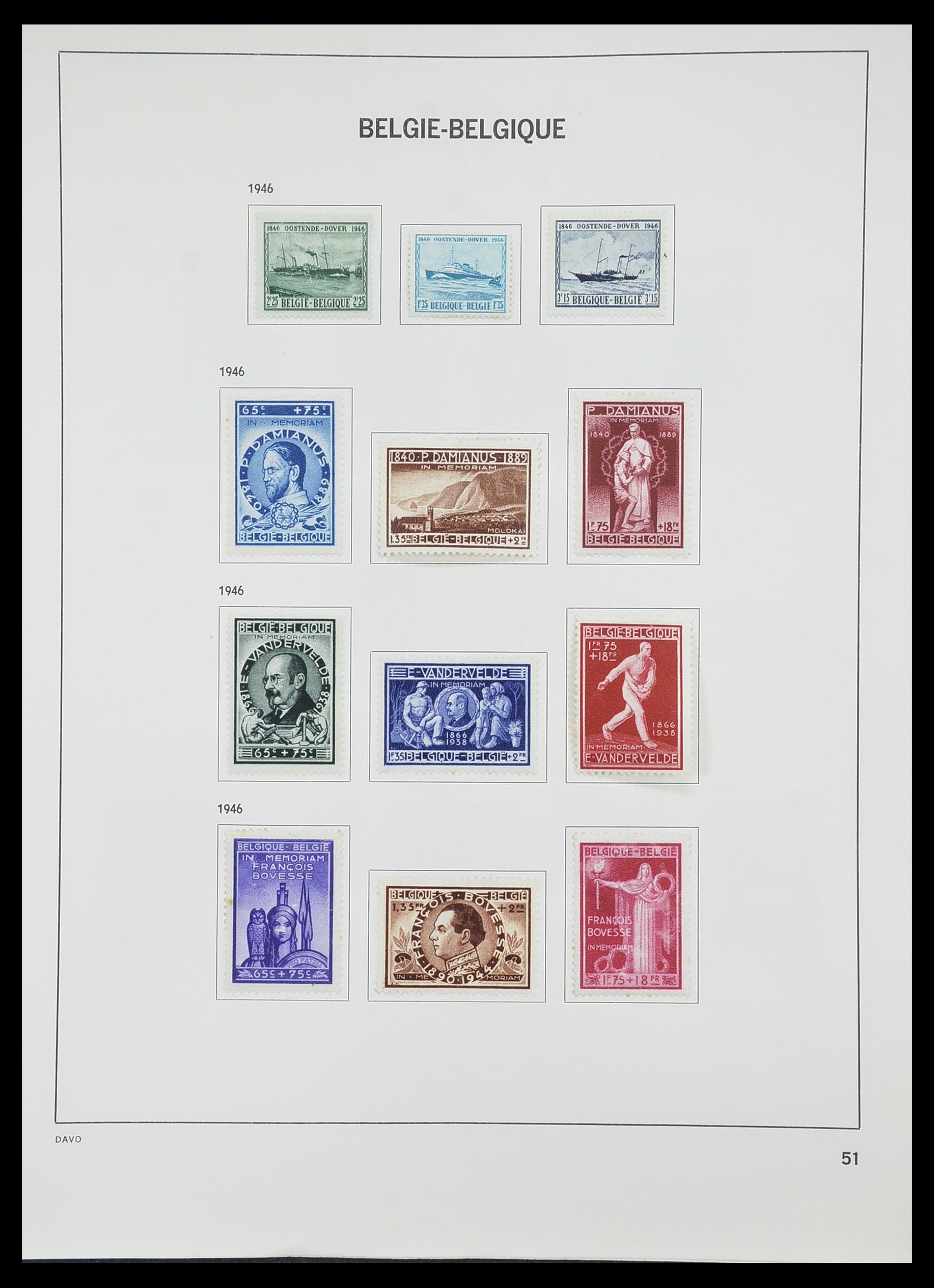 33828 047 - Postzegelverzameling 33828 België 1849-1975.
