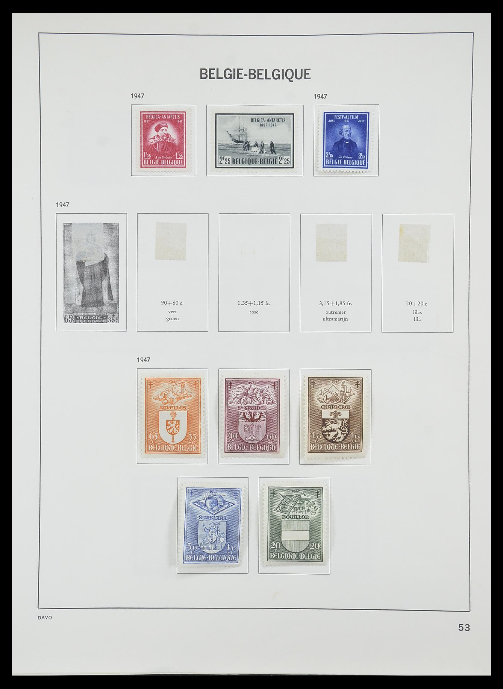 33828 049 - Postzegelverzameling 33828 België 1849-1975.