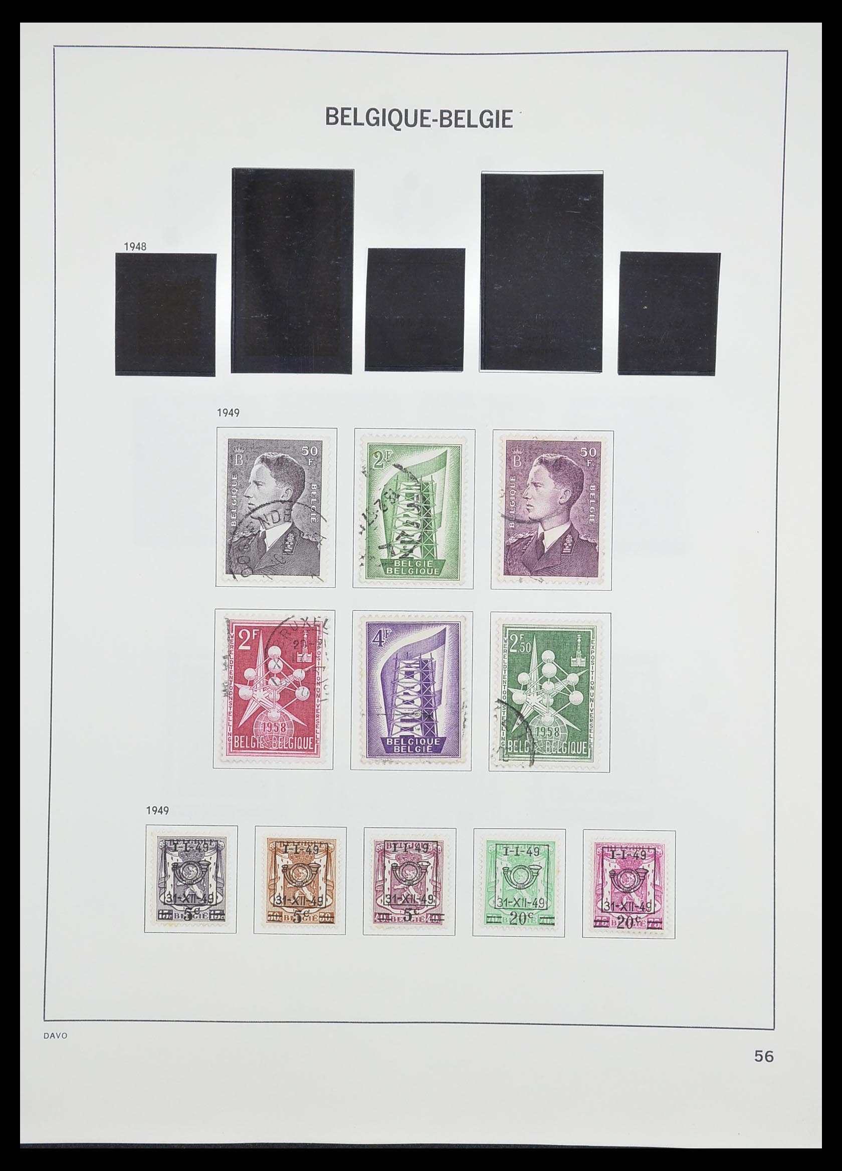 33828 052 - Postzegelverzameling 33828 België 1849-1975.