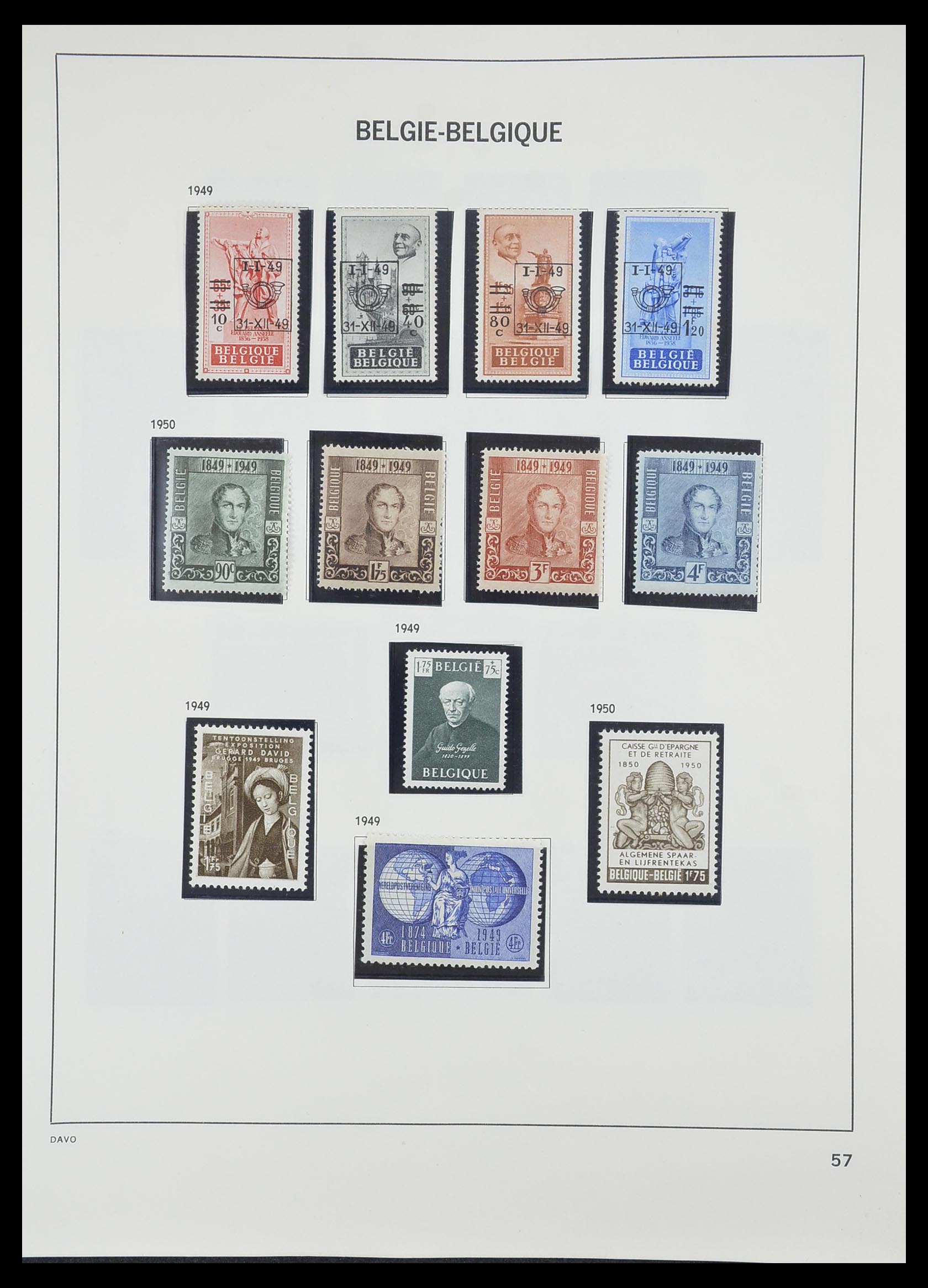 33828 053 - Postzegelverzameling 33828 België 1849-1975.