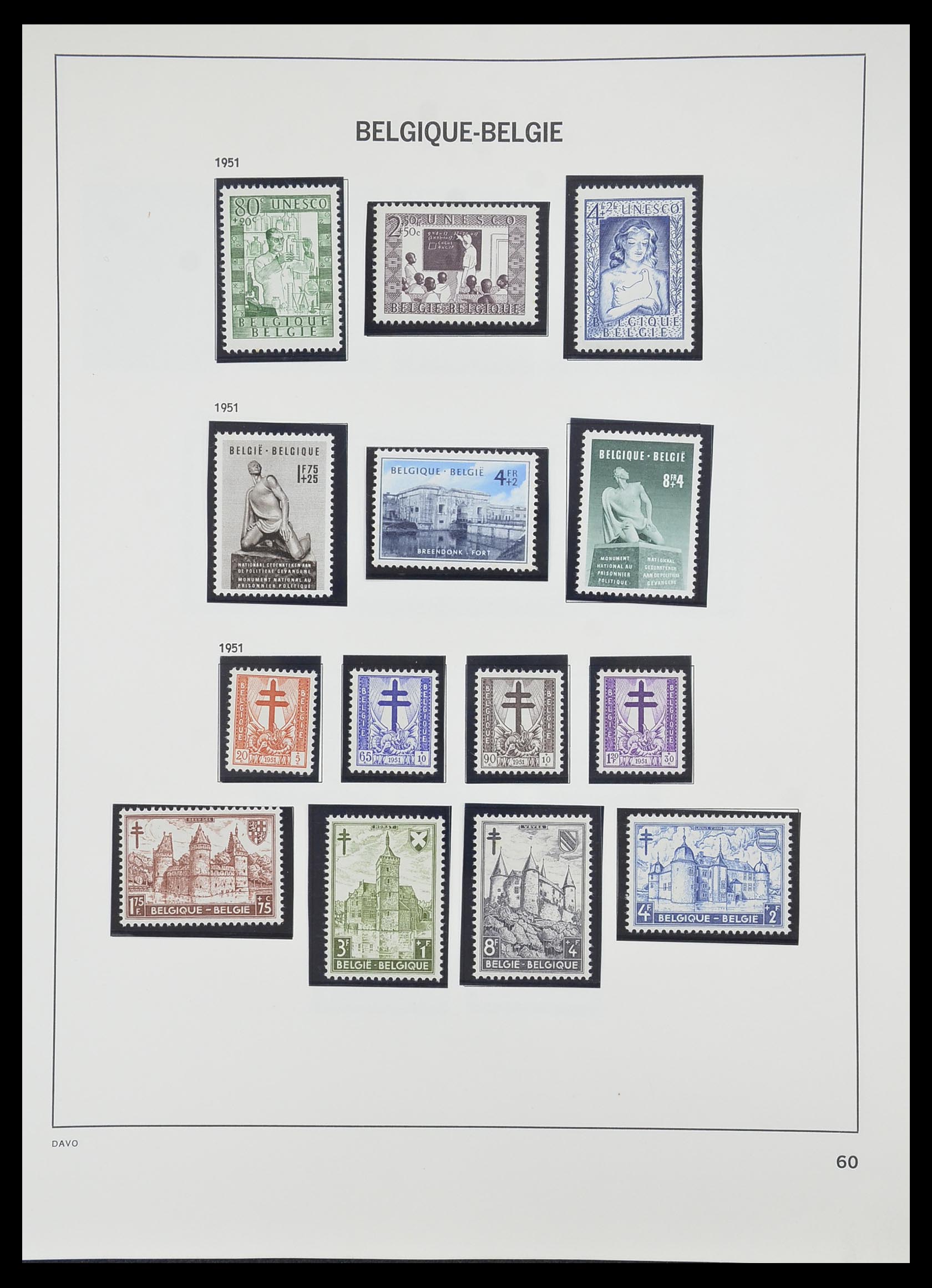 33828 056 - Postzegelverzameling 33828 België 1849-1975.