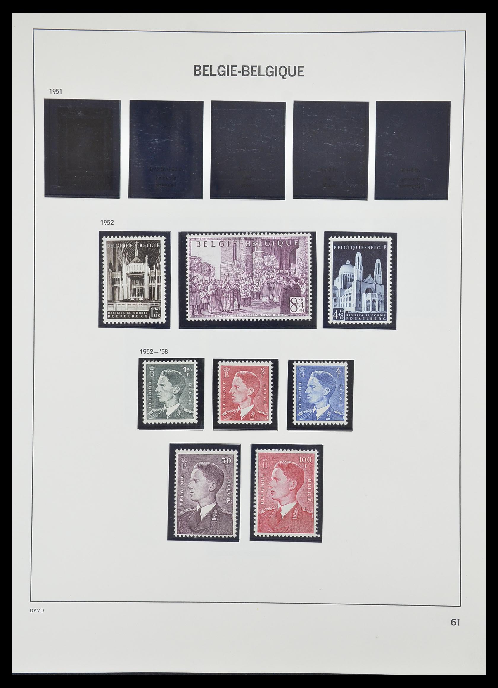33828 057 - Postzegelverzameling 33828 België 1849-1975.
