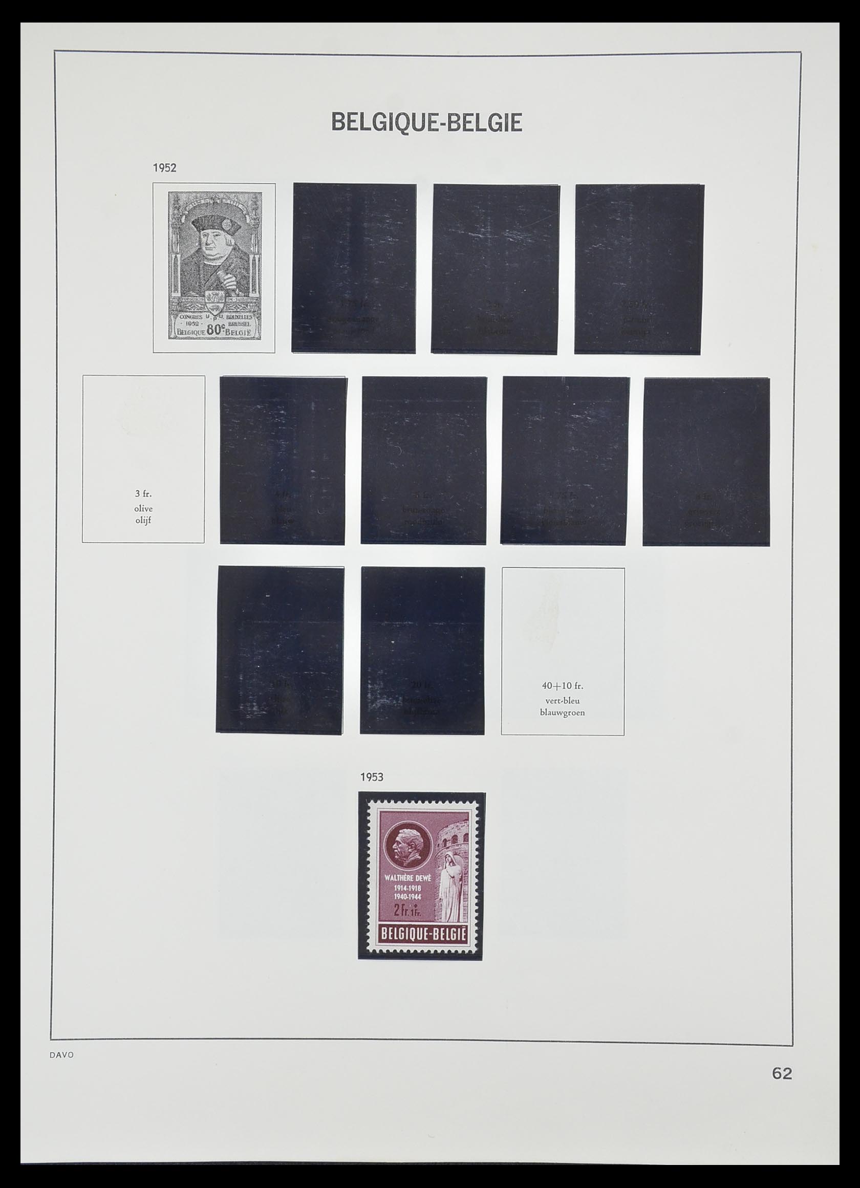 33828 058 - Postzegelverzameling 33828 België 1849-1975.