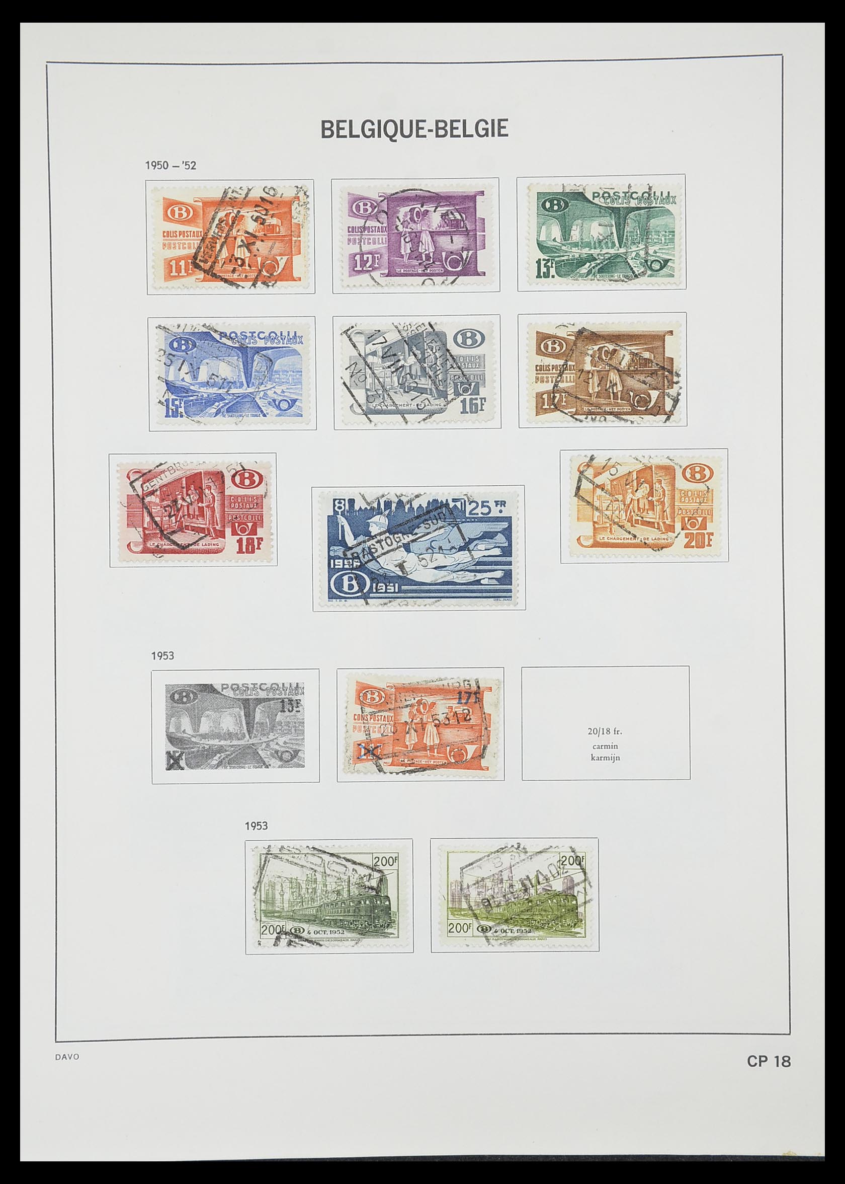 33828 201 - Postzegelverzameling 33828 België 1849-1975.