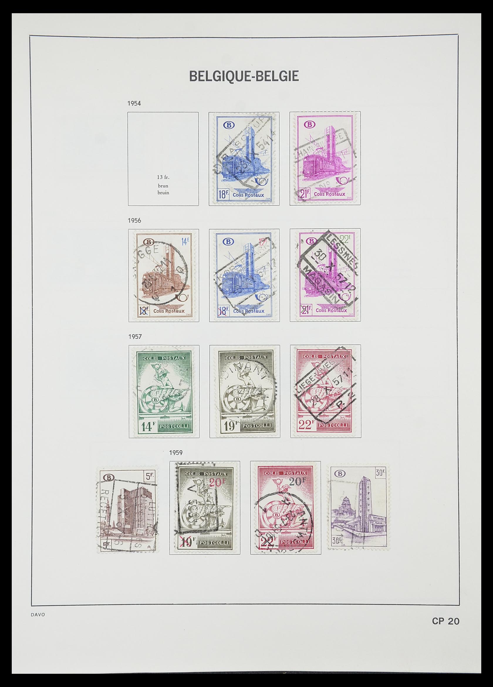 33828 203 - Postzegelverzameling 33828 België 1849-1975.
