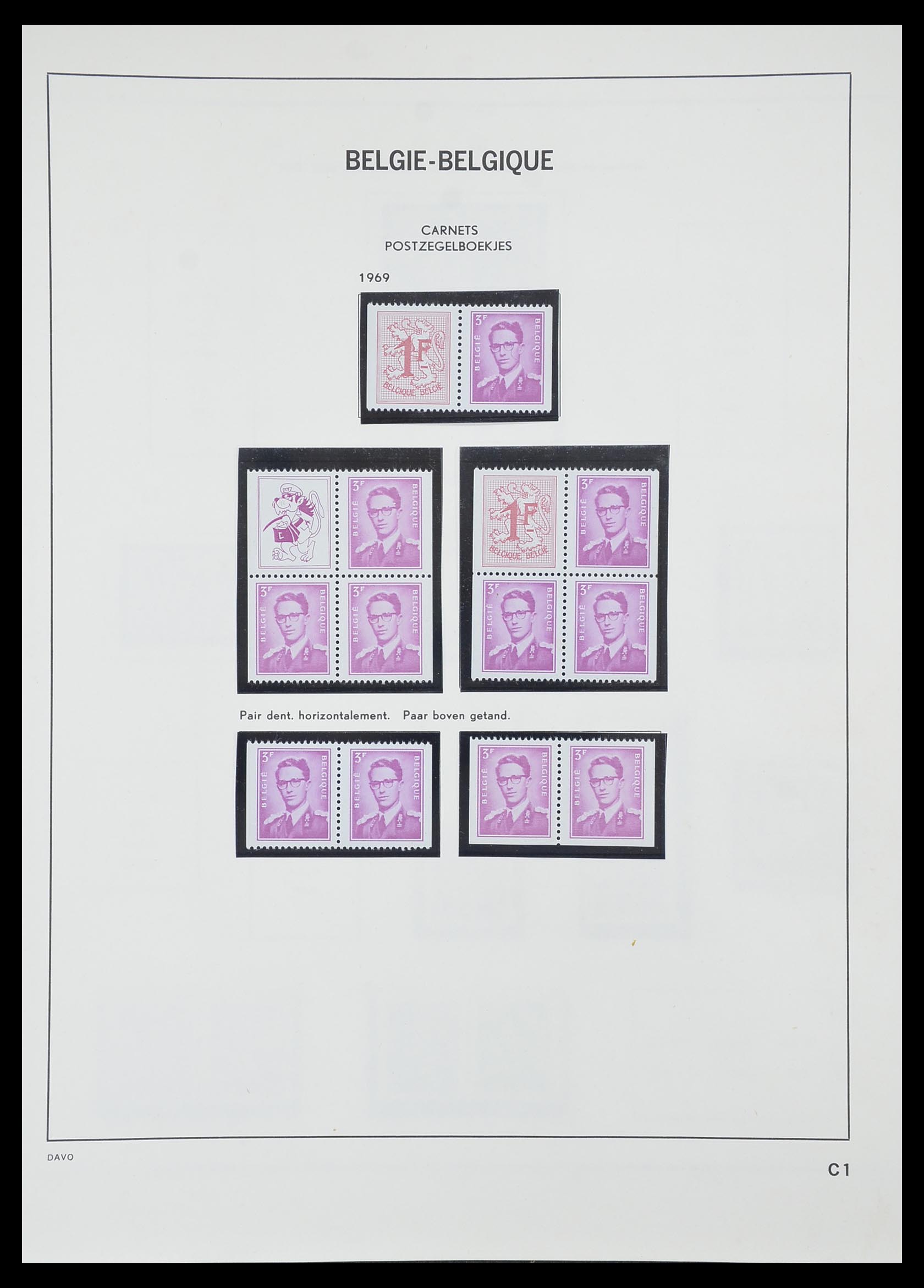 33828 208 - Postzegelverzameling 33828 België 1849-1975.