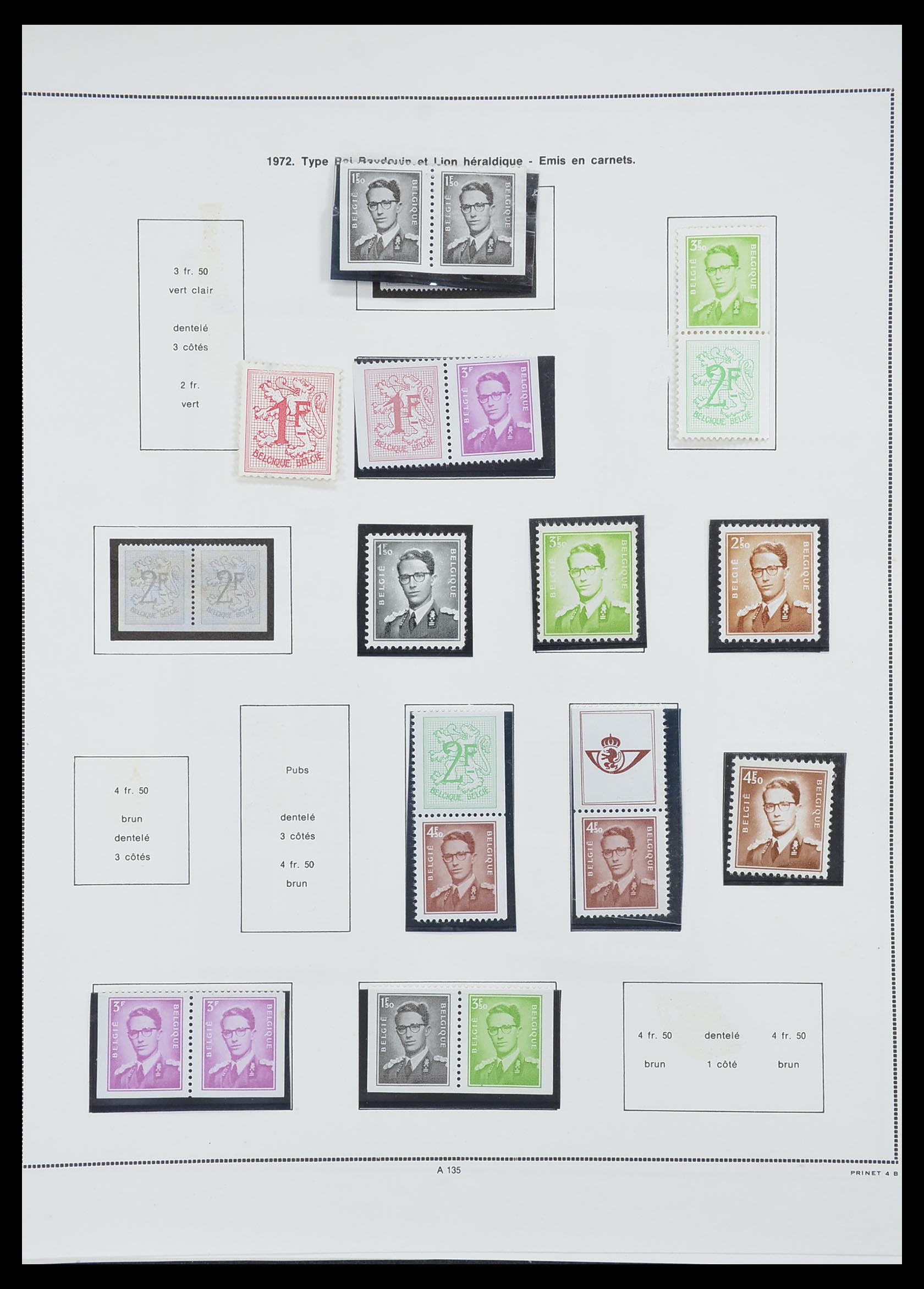 33828 209 - Postzegelverzameling 33828 België 1849-1975.