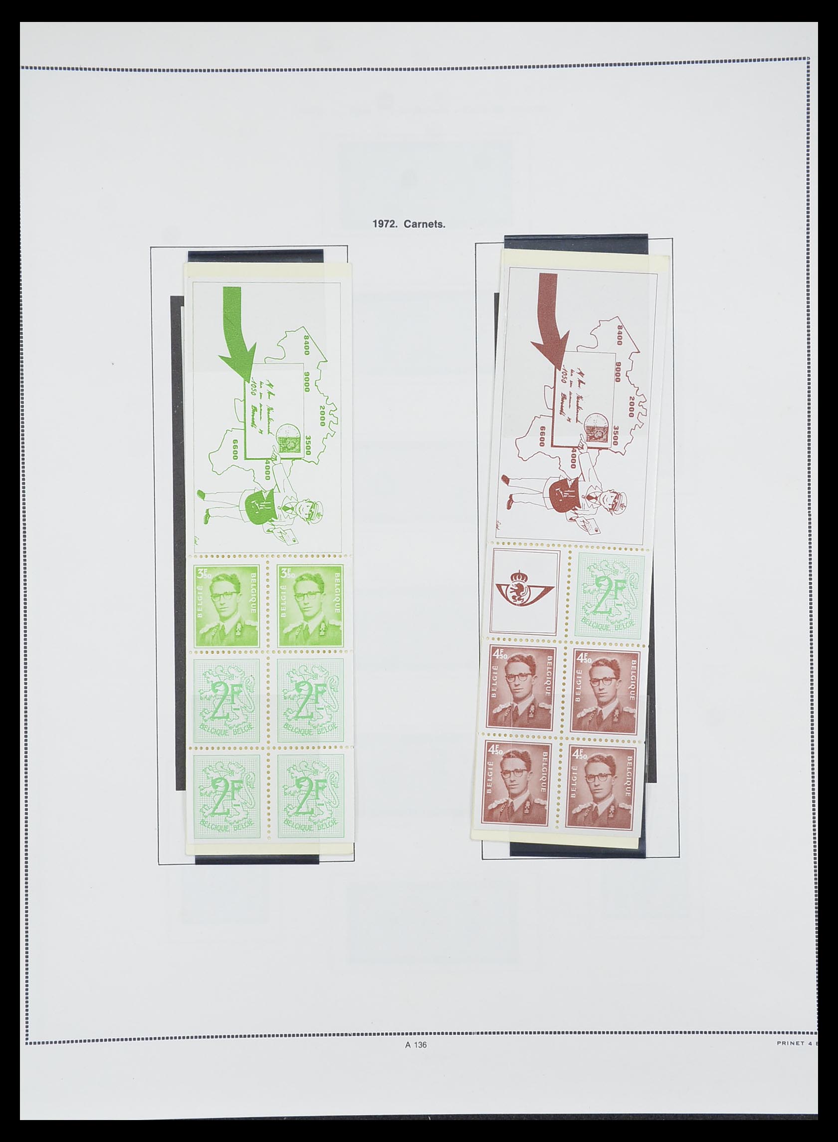 33828 210 - Postzegelverzameling 33828 België 1849-1975.