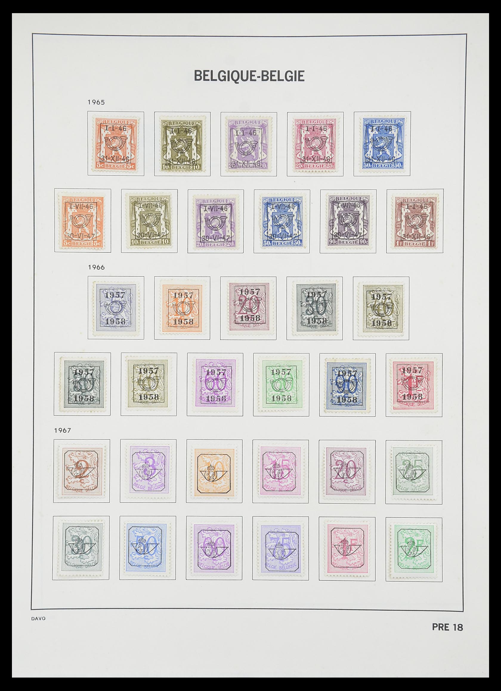 33828 213 - Postzegelverzameling 33828 België 1849-1975.
