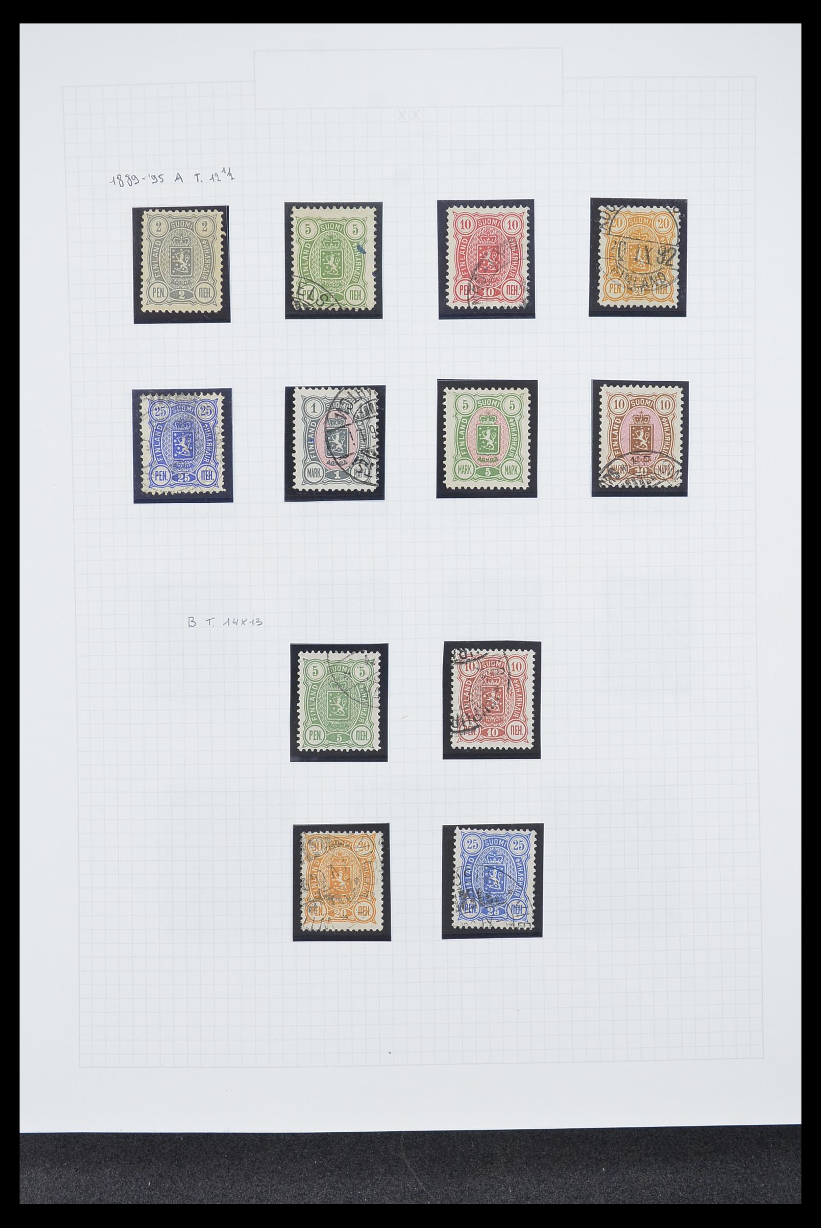 33831 001 - Postzegelverzameling 33831 Finland 1889-1998.