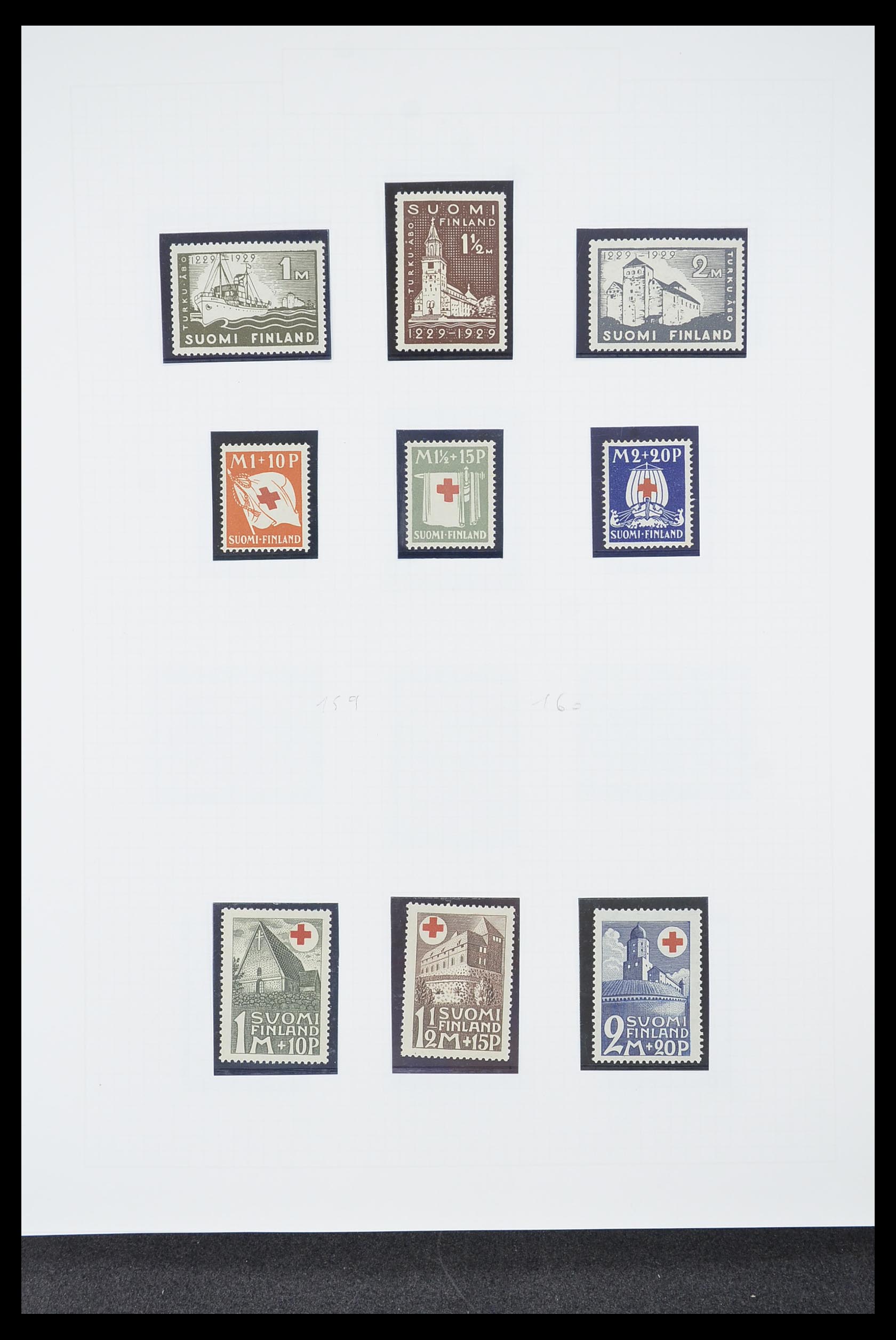 33831 008 - Postzegelverzameling 33831 Finland 1889-1998.