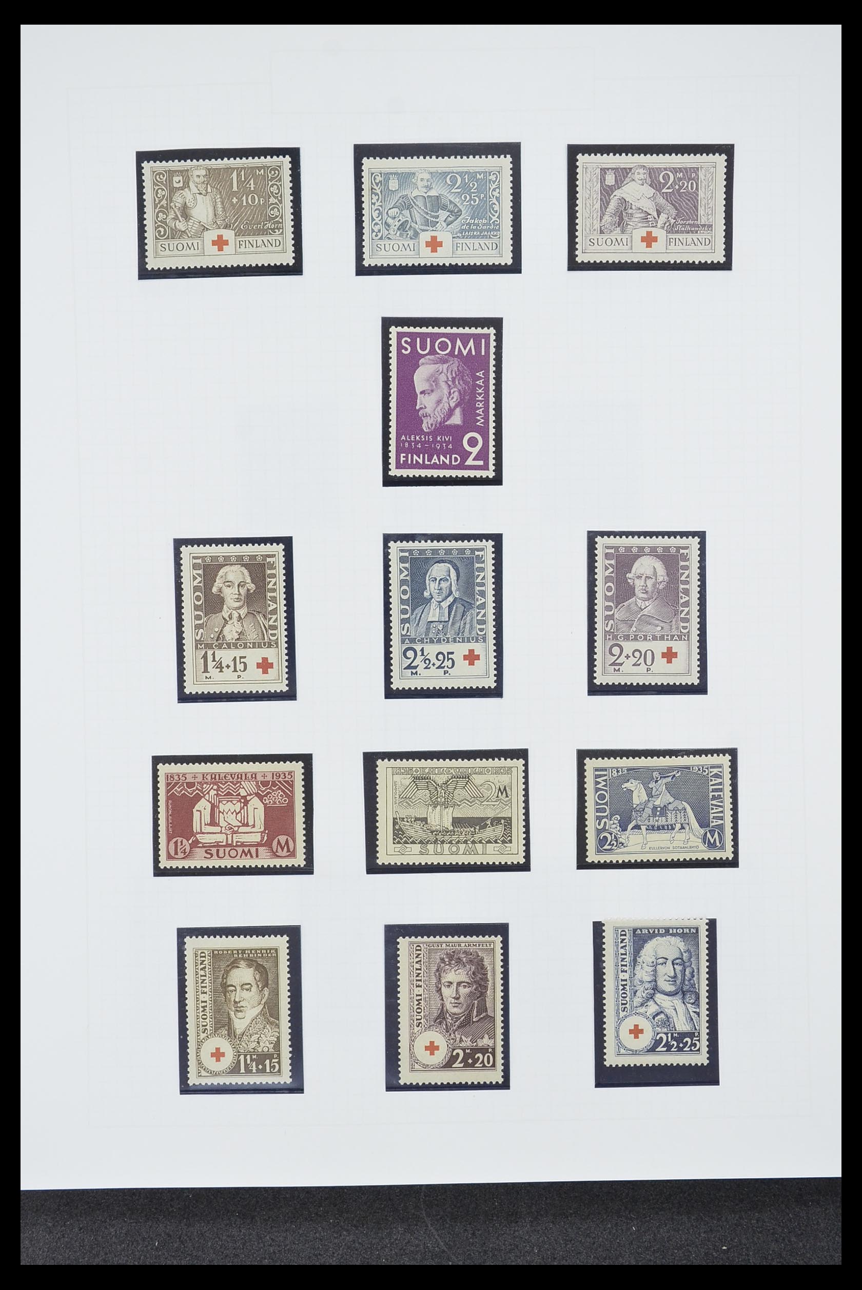 33831 010 - Postzegelverzameling 33831 Finland 1889-1998.