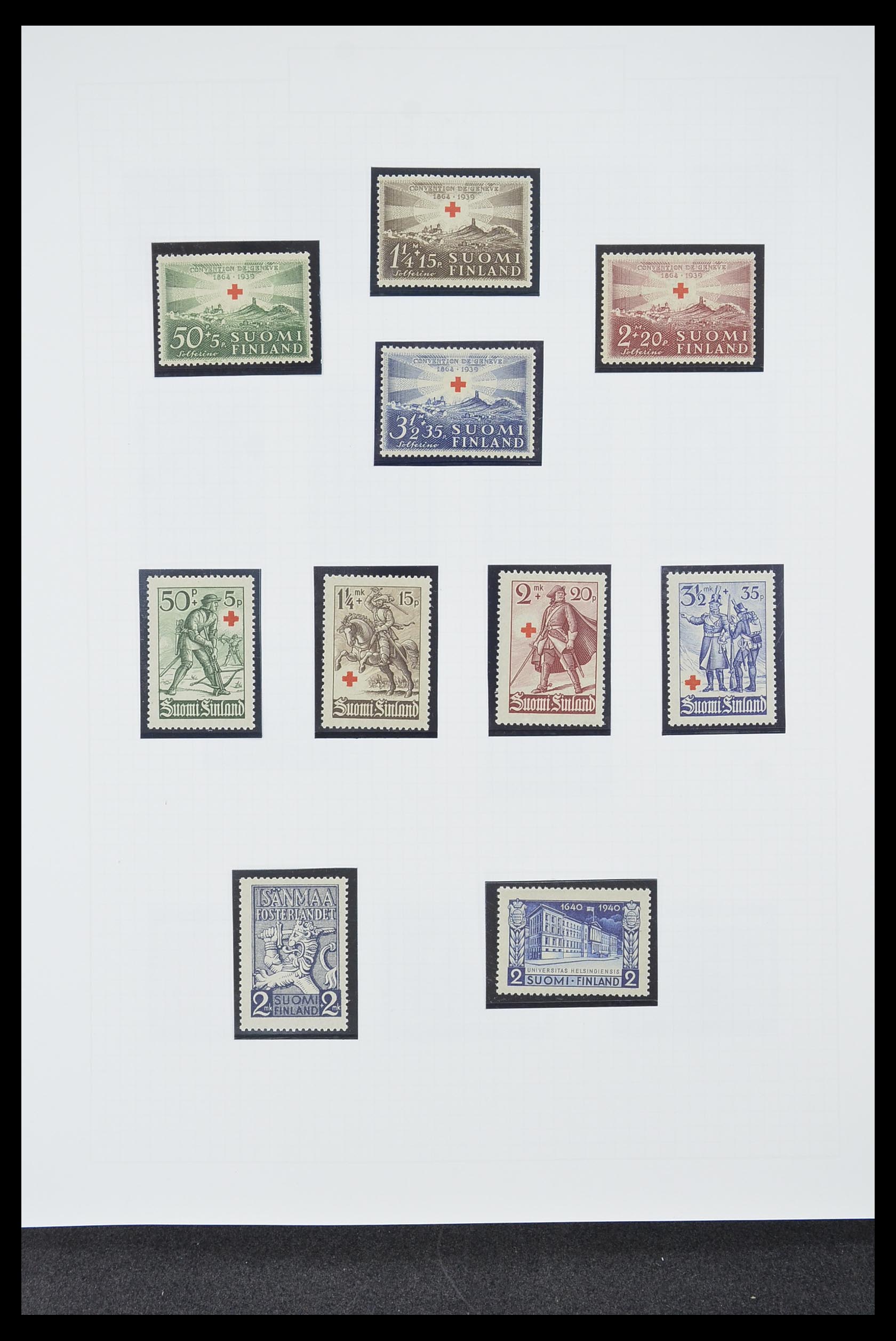 33831 013 - Postzegelverzameling 33831 Finland 1889-1998.