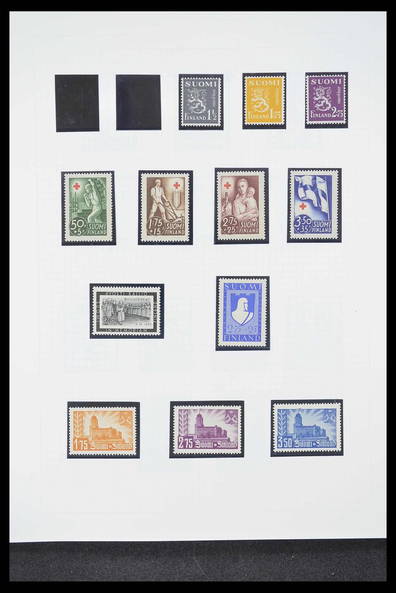 33831 014 - Postzegelverzameling 33831 Finland 1889-1998.