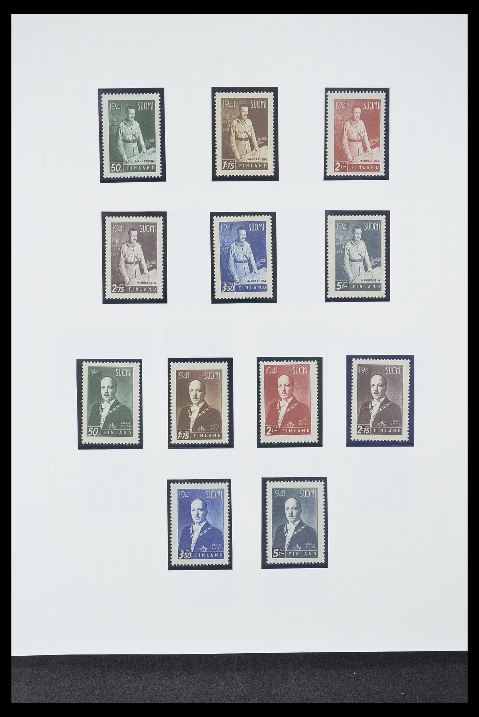 33831 015 - Postzegelverzameling 33831 Finland 1889-1998.