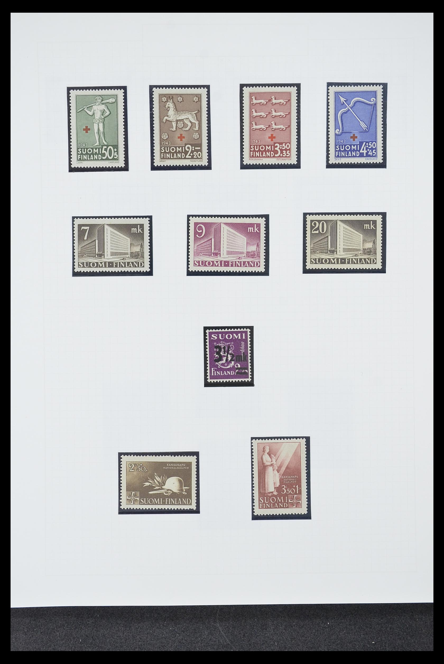 33831 017 - Postzegelverzameling 33831 Finland 1889-1998.