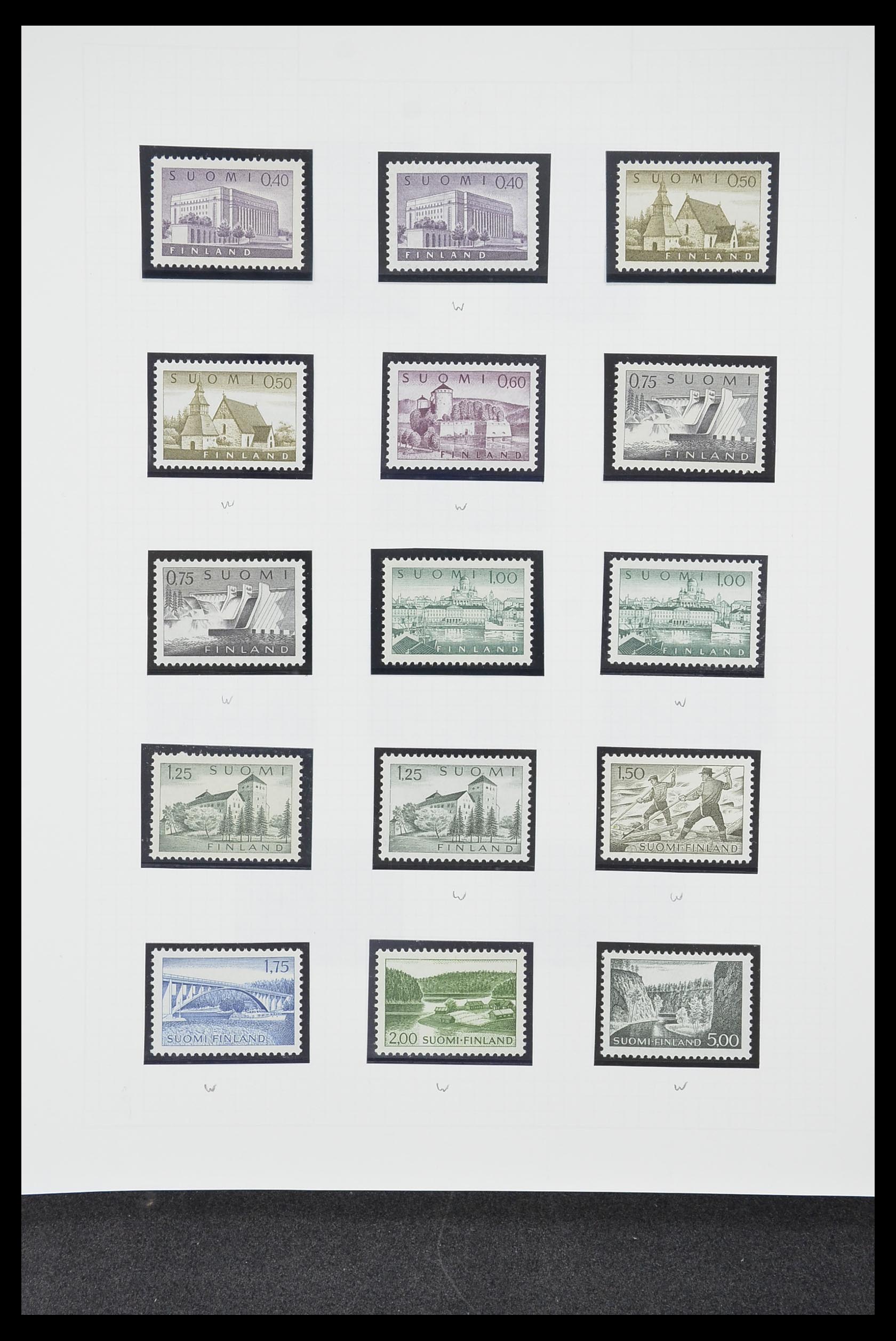 33831 023 - Postzegelverzameling 33831 Finland 1889-1998.
