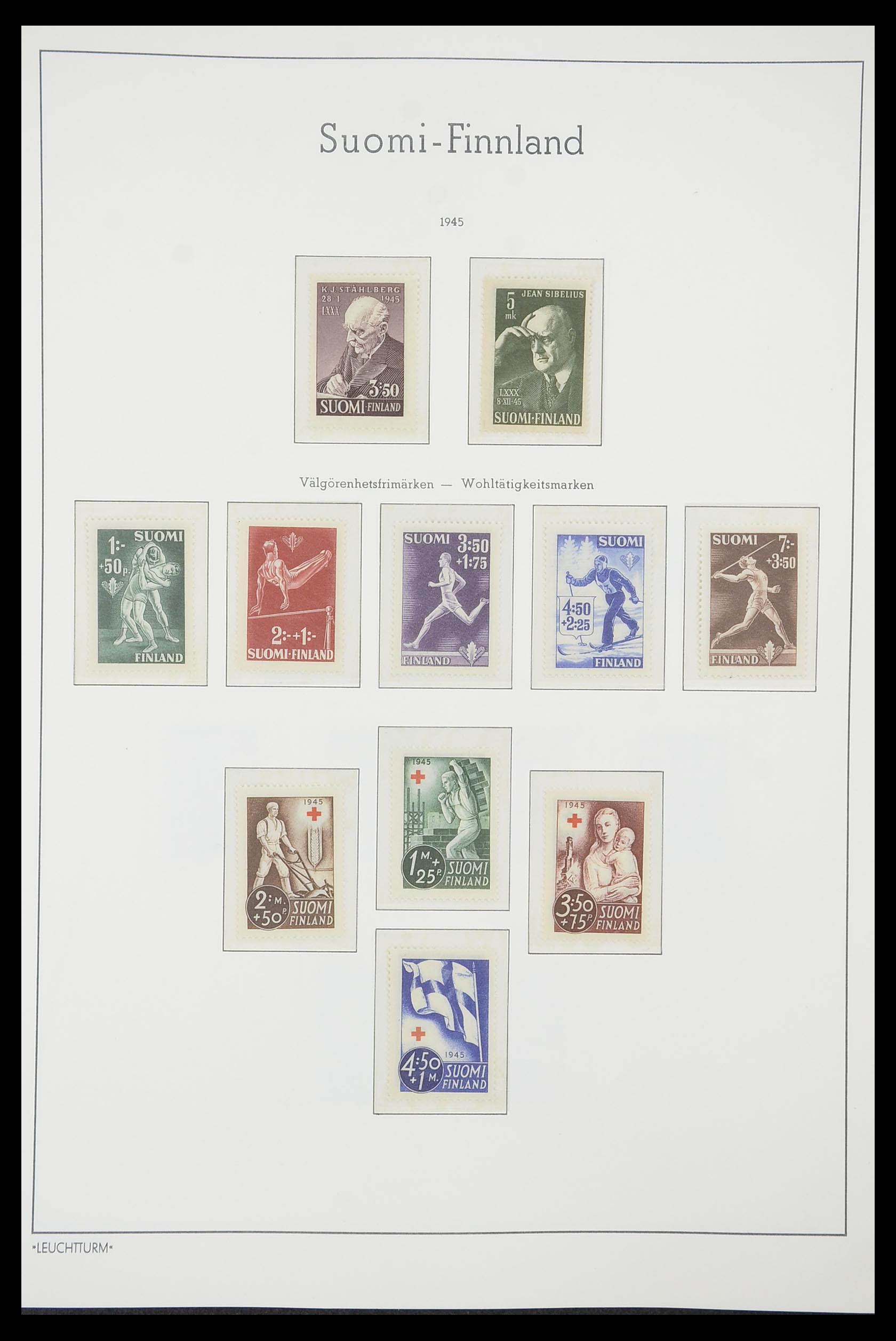 33831 026 - Postzegelverzameling 33831 Finland 1889-1998.