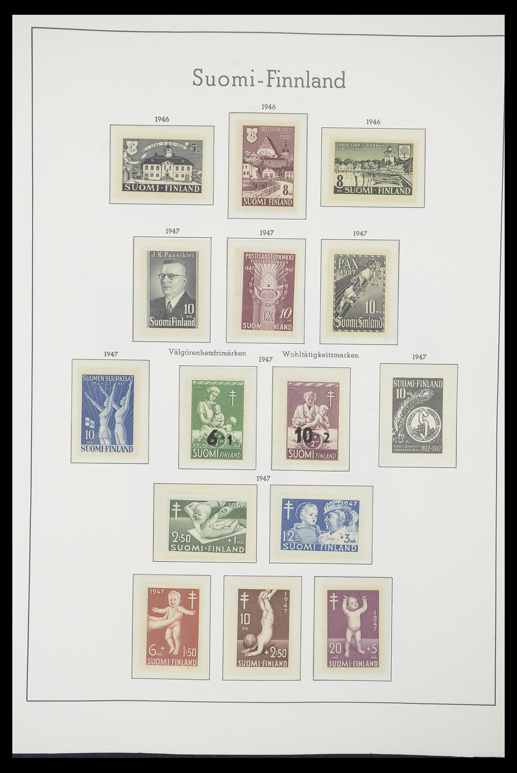 33831 028 - Postzegelverzameling 33831 Finland 1889-1998.