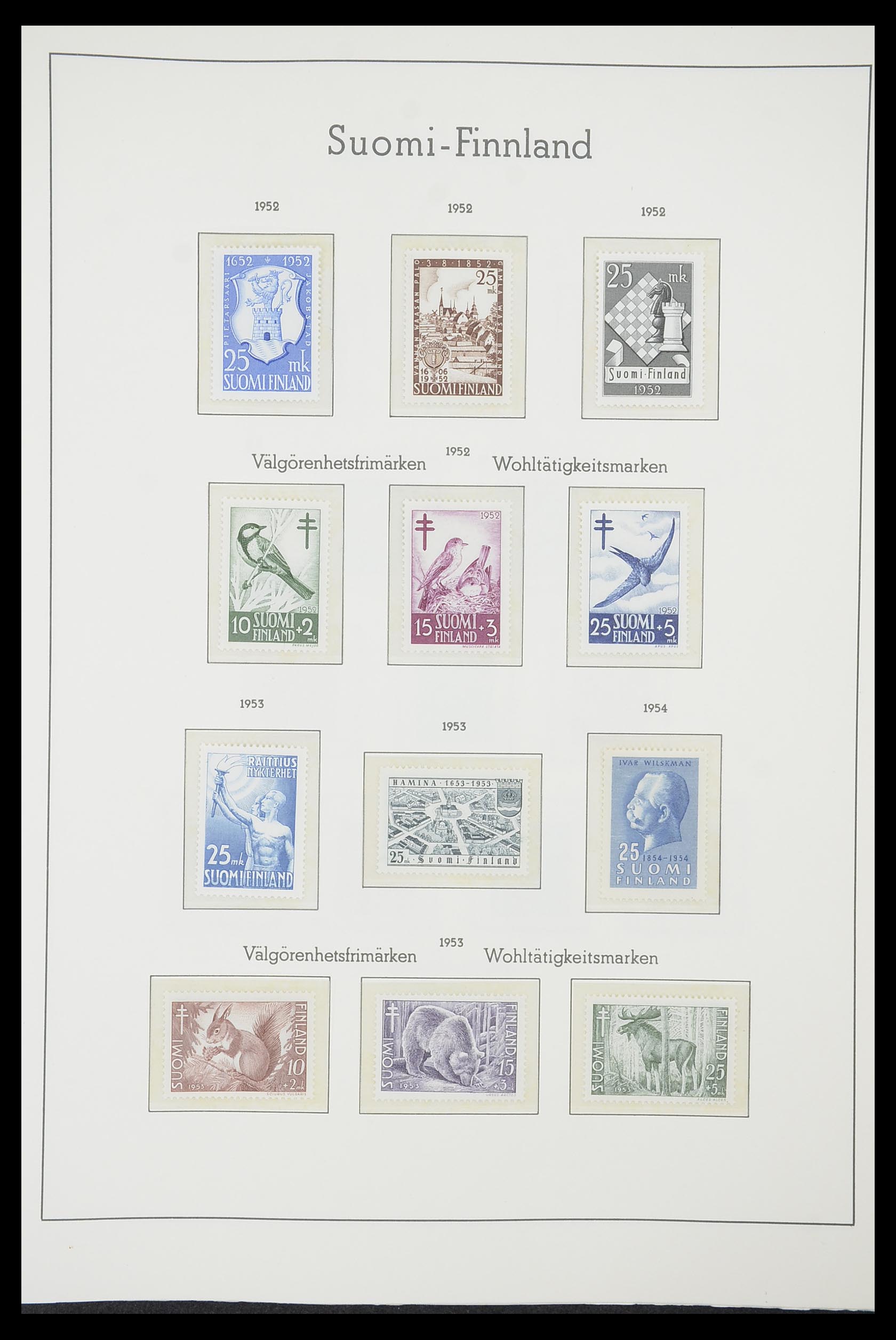 33831 033 - Postzegelverzameling 33831 Finland 1889-1998.