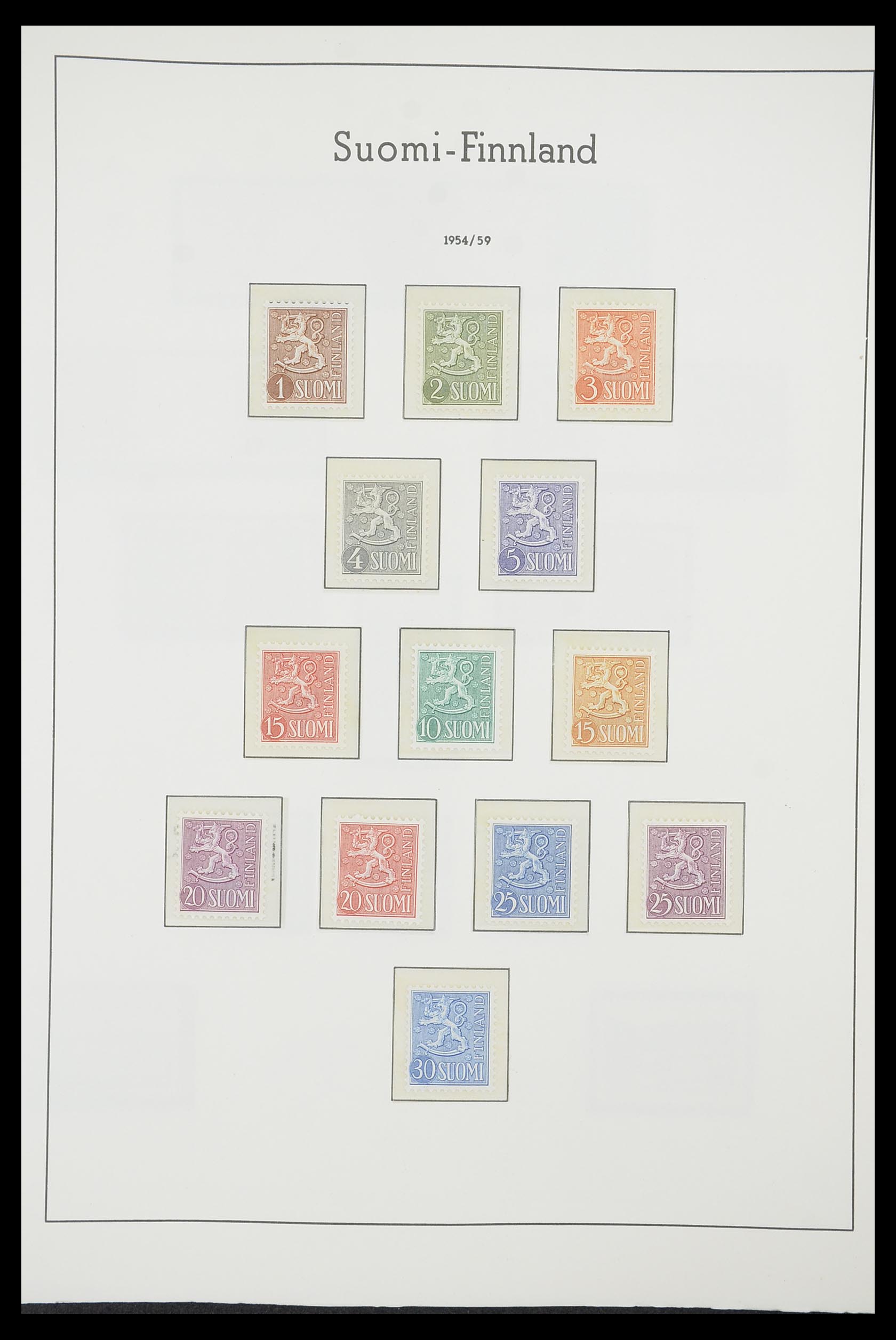 33831 034 - Postzegelverzameling 33831 Finland 1889-1998.