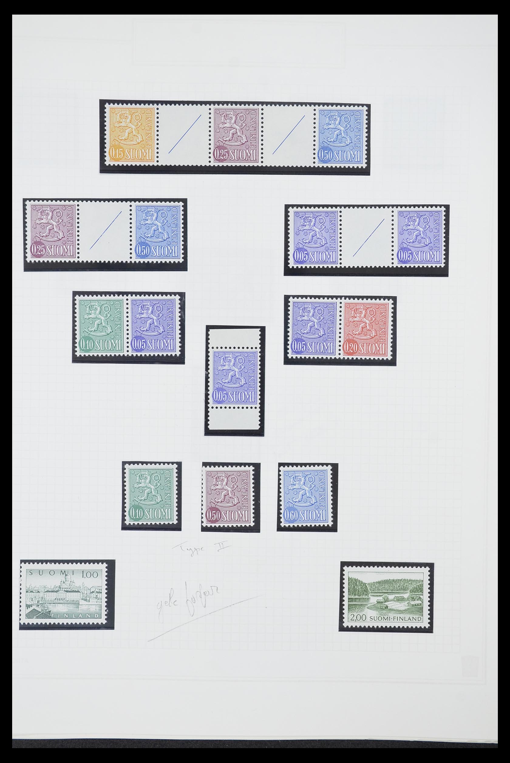 33831 035 - Postzegelverzameling 33831 Finland 1889-1998.