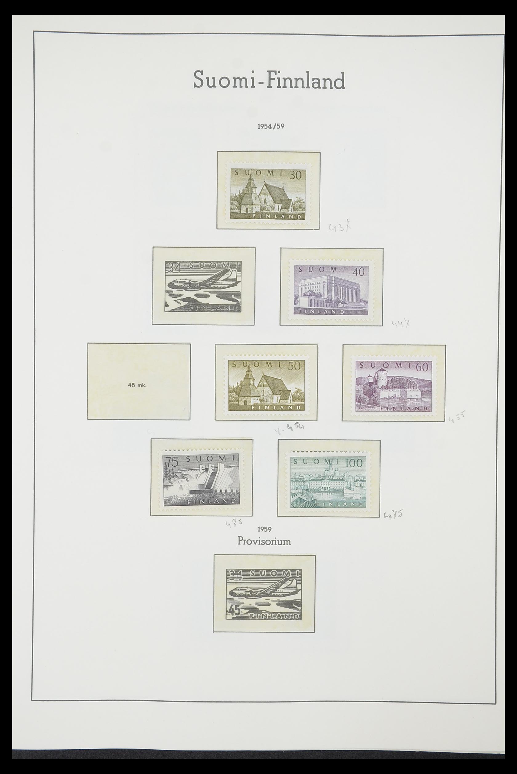33831 038 - Postzegelverzameling 33831 Finland 1889-1998.