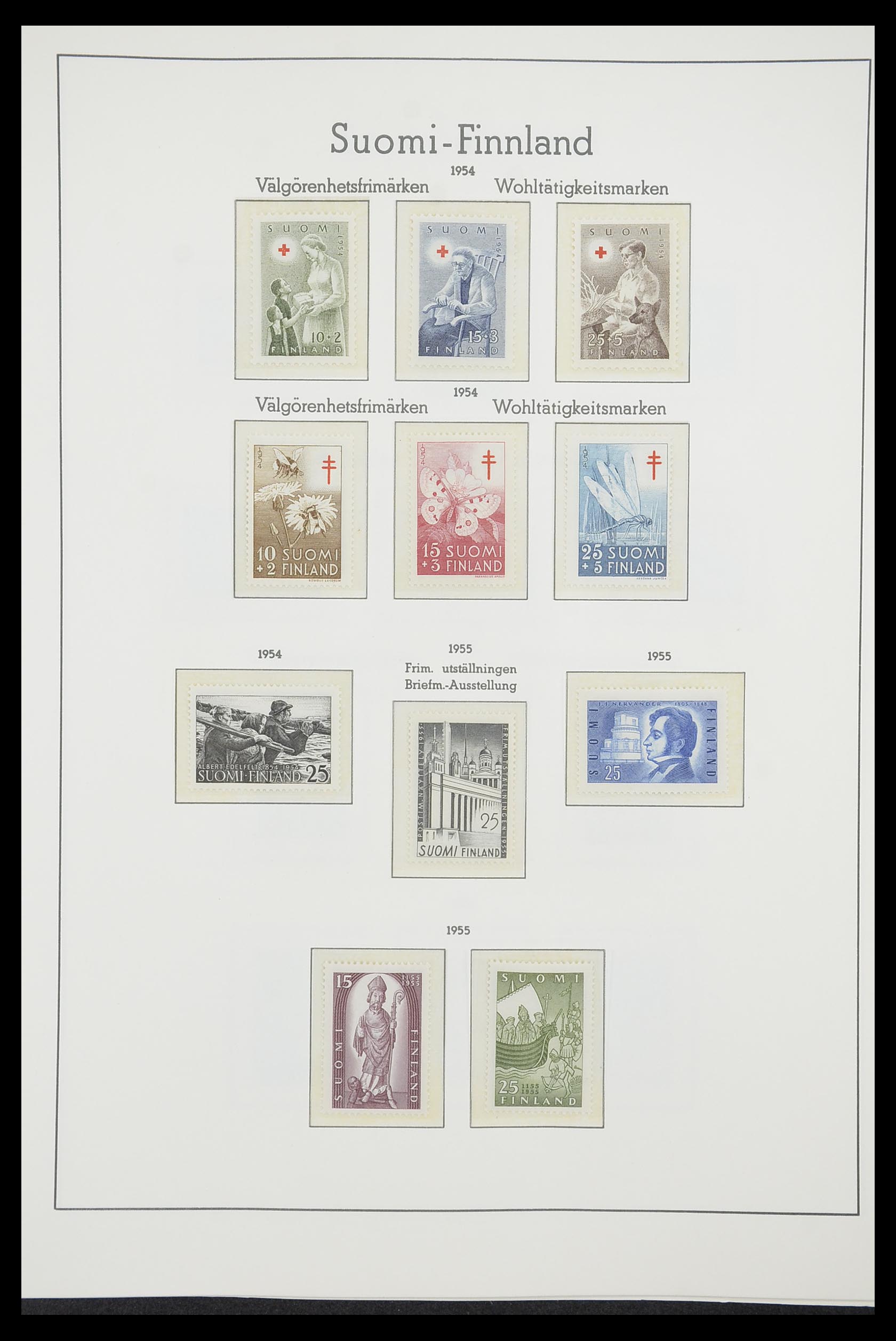 33831 039 - Postzegelverzameling 33831 Finland 1889-1998.