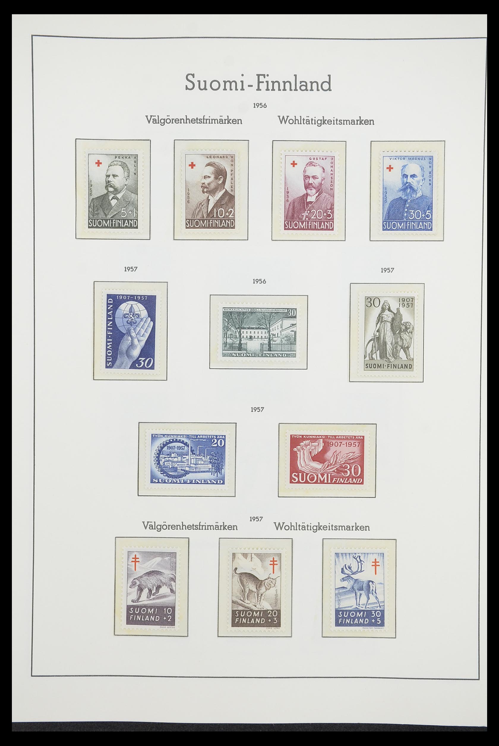 33831 042 - Postzegelverzameling 33831 Finland 1889-1998.