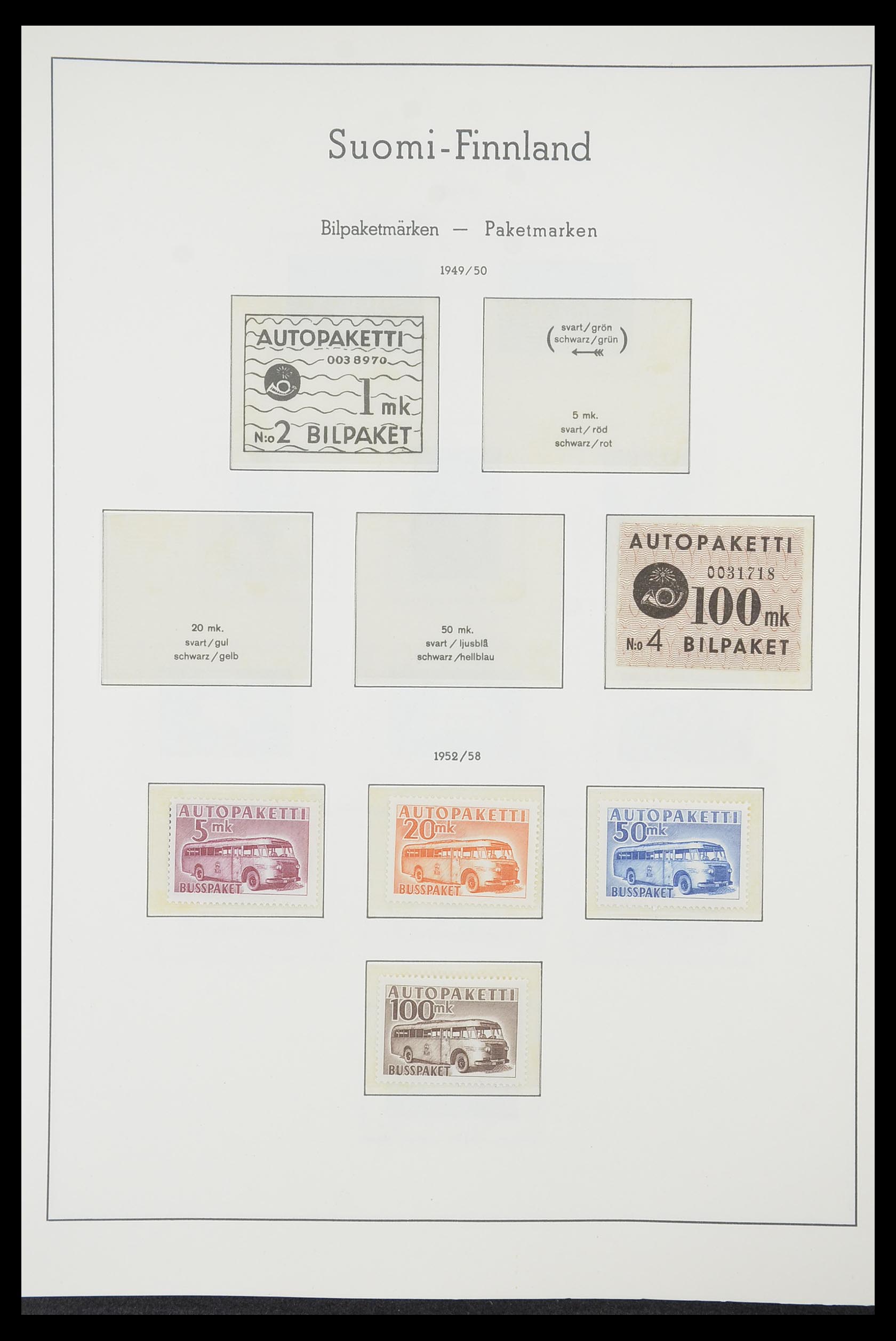 33831 046 - Postzegelverzameling 33831 Finland 1889-1998.