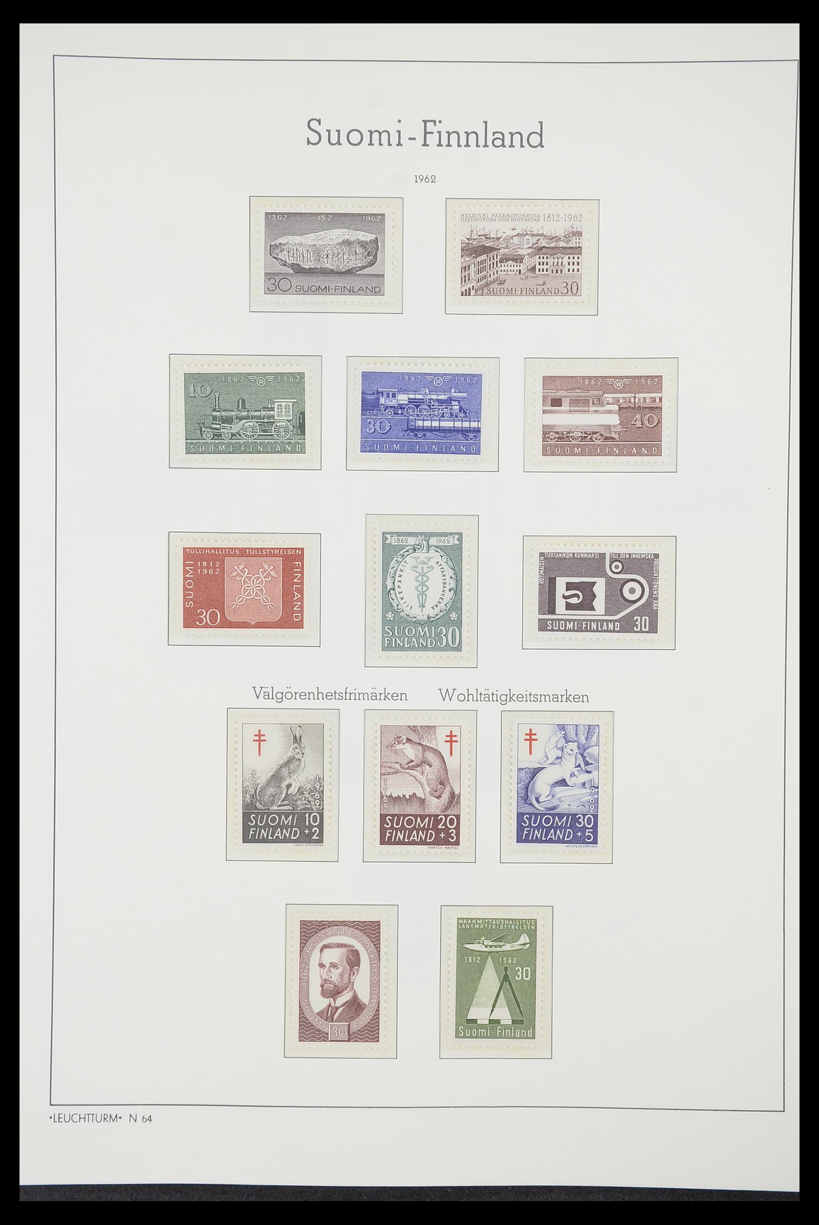 33831 049 - Postzegelverzameling 33831 Finland 1889-1998.