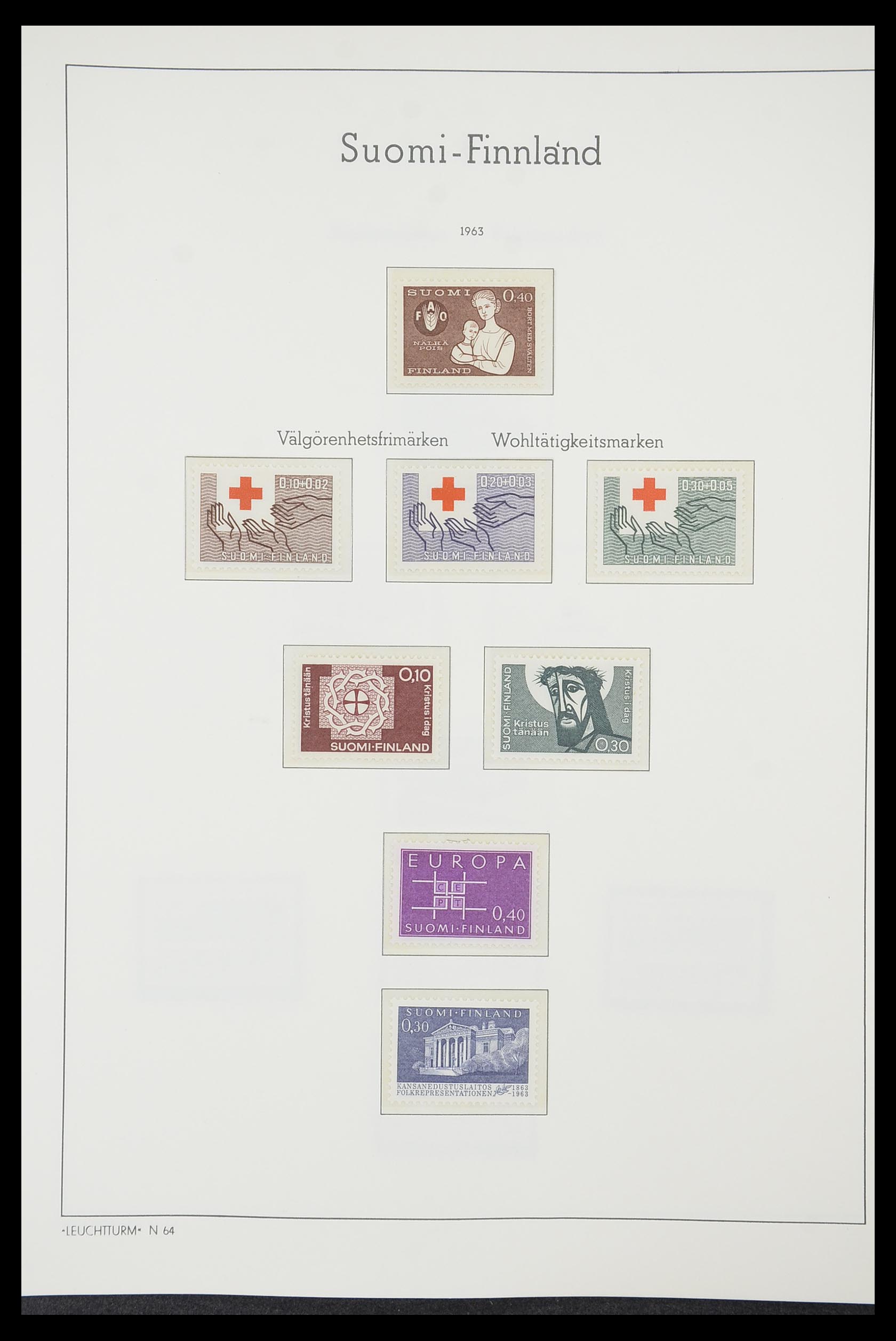 33831 051 - Stamp collection 33831 Finland 1889-1998.