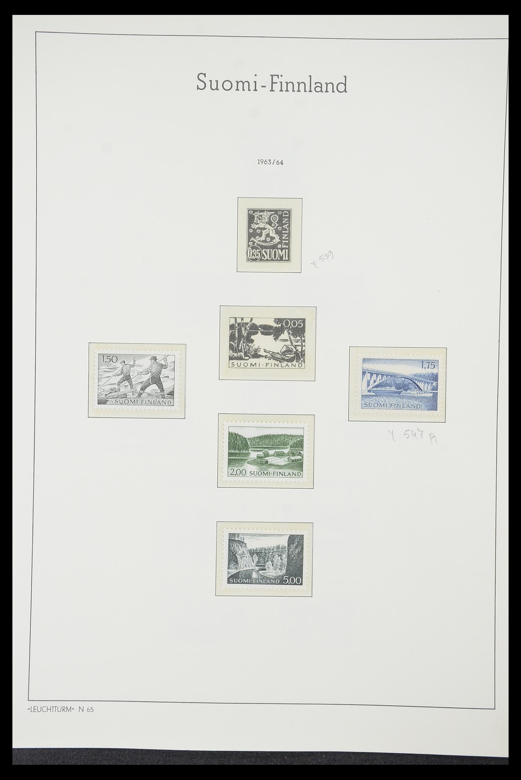 33831 053 - Postzegelverzameling 33831 Finland 1889-1998.