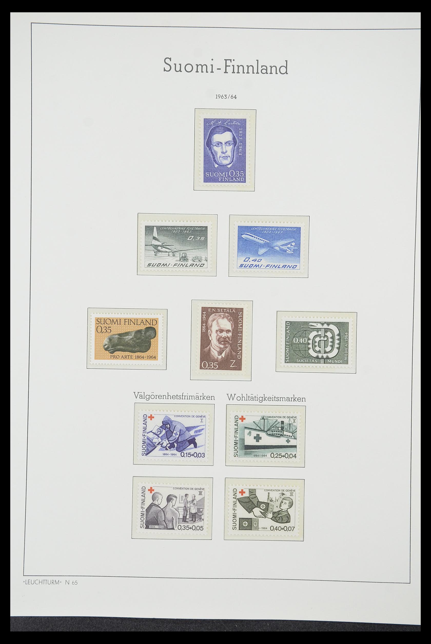 33831 054 - Postzegelverzameling 33831 Finland 1889-1998.
