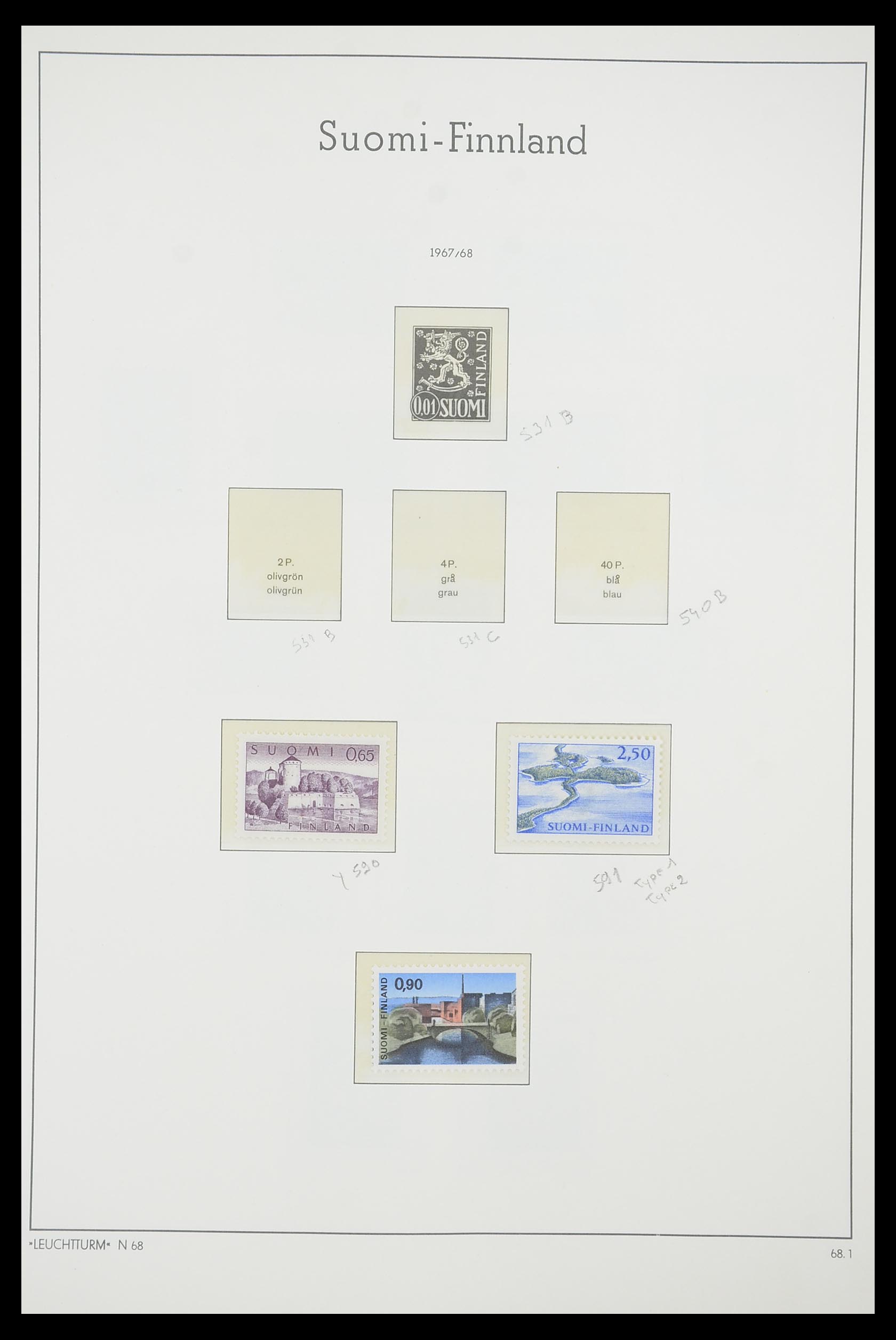 33831 058 - Postzegelverzameling 33831 Finland 1889-1998.
