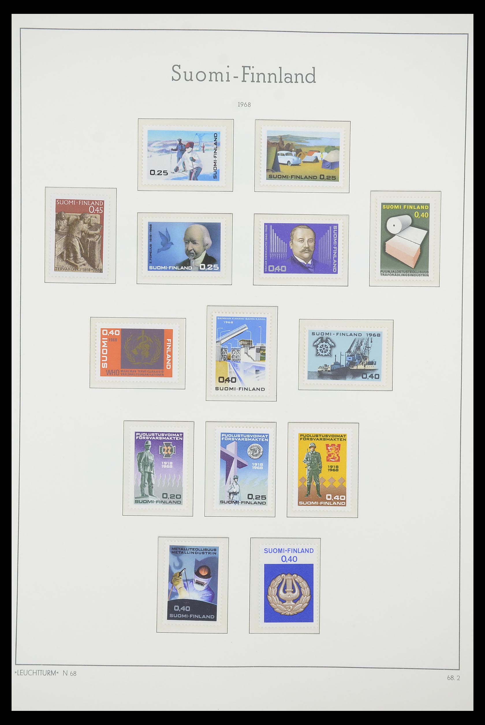 33831 059 - Postzegelverzameling 33831 Finland 1889-1998.