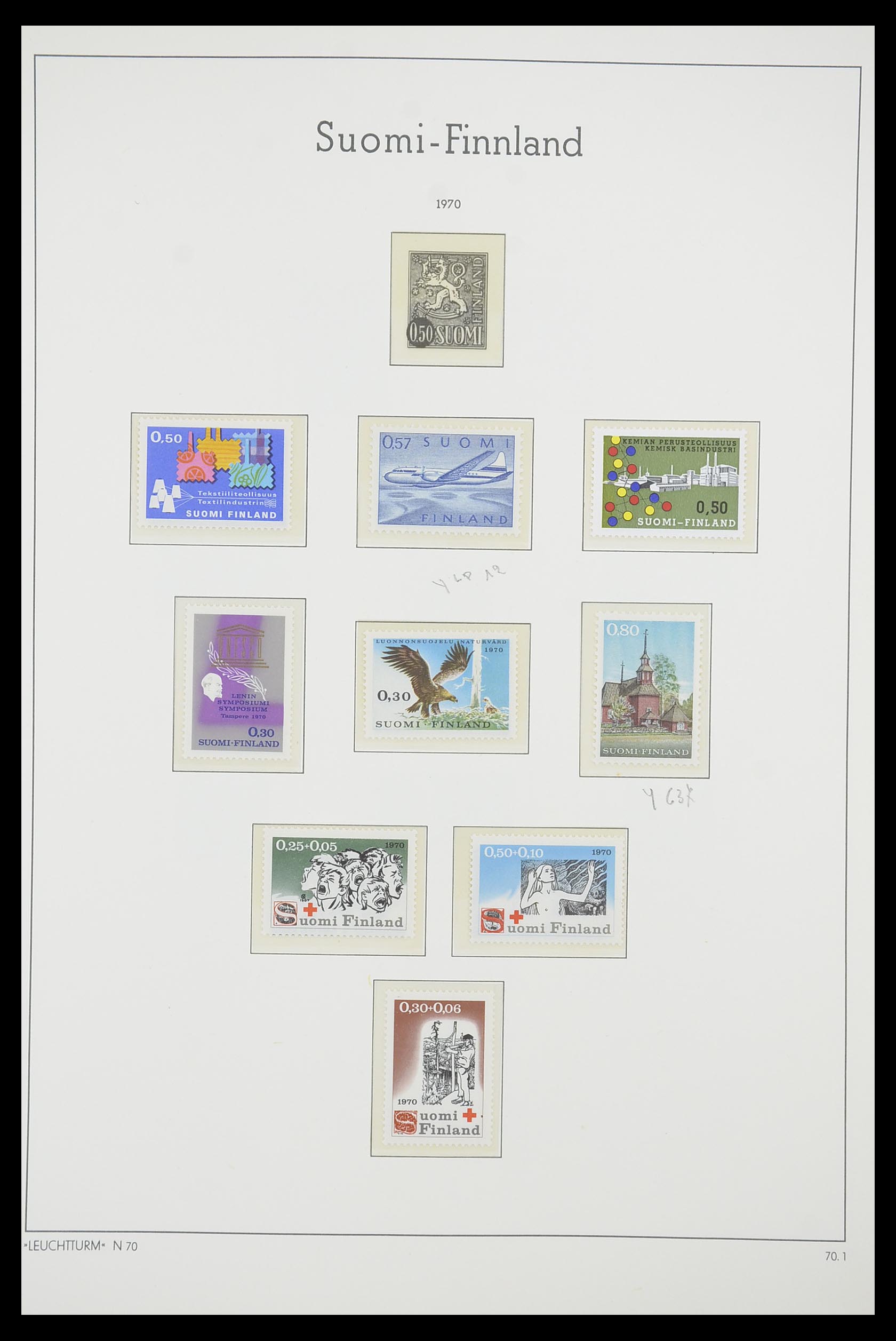 33831 061 - Postzegelverzameling 33831 Finland 1889-1998.