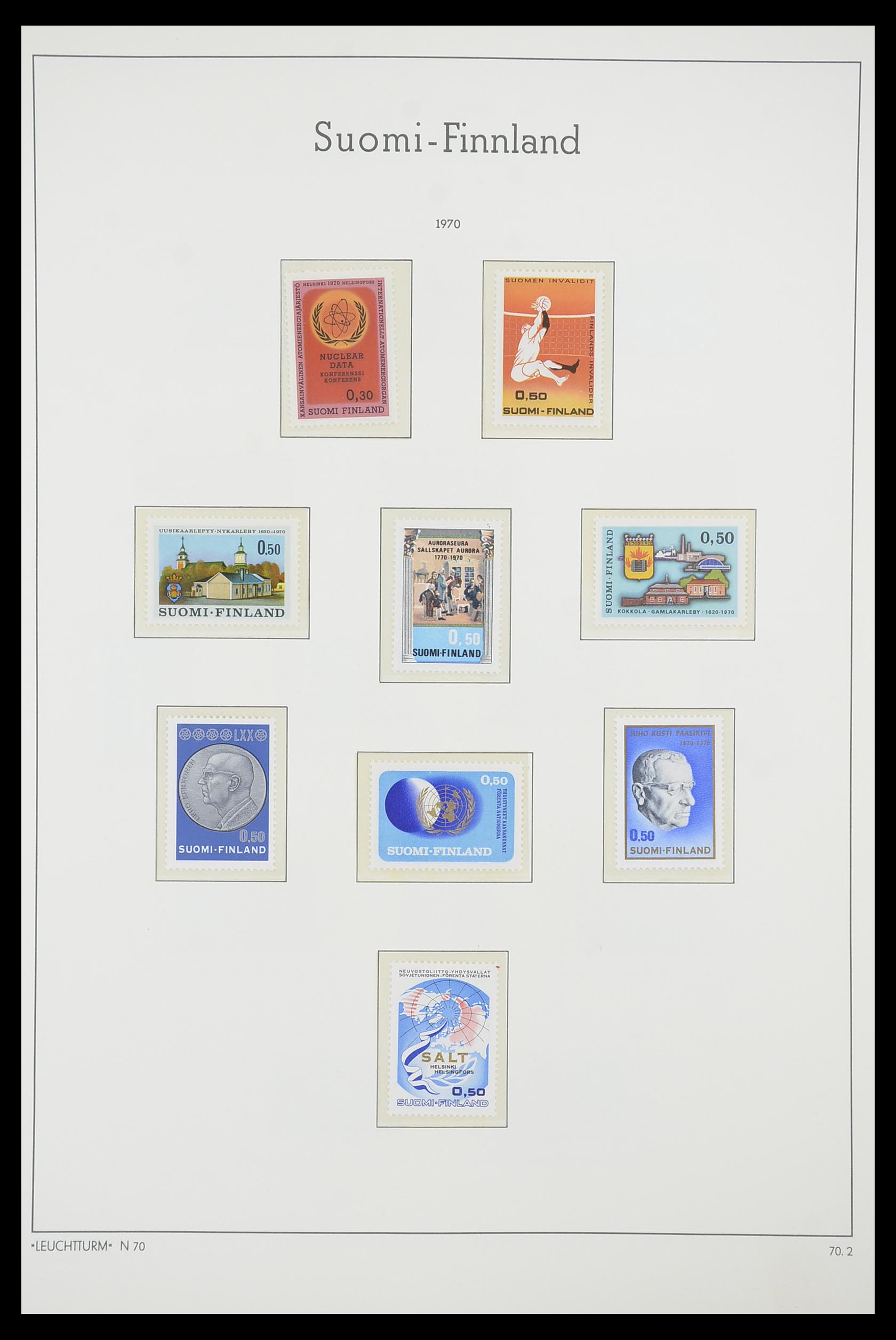 33831 062 - Postzegelverzameling 33831 Finland 1889-1998.