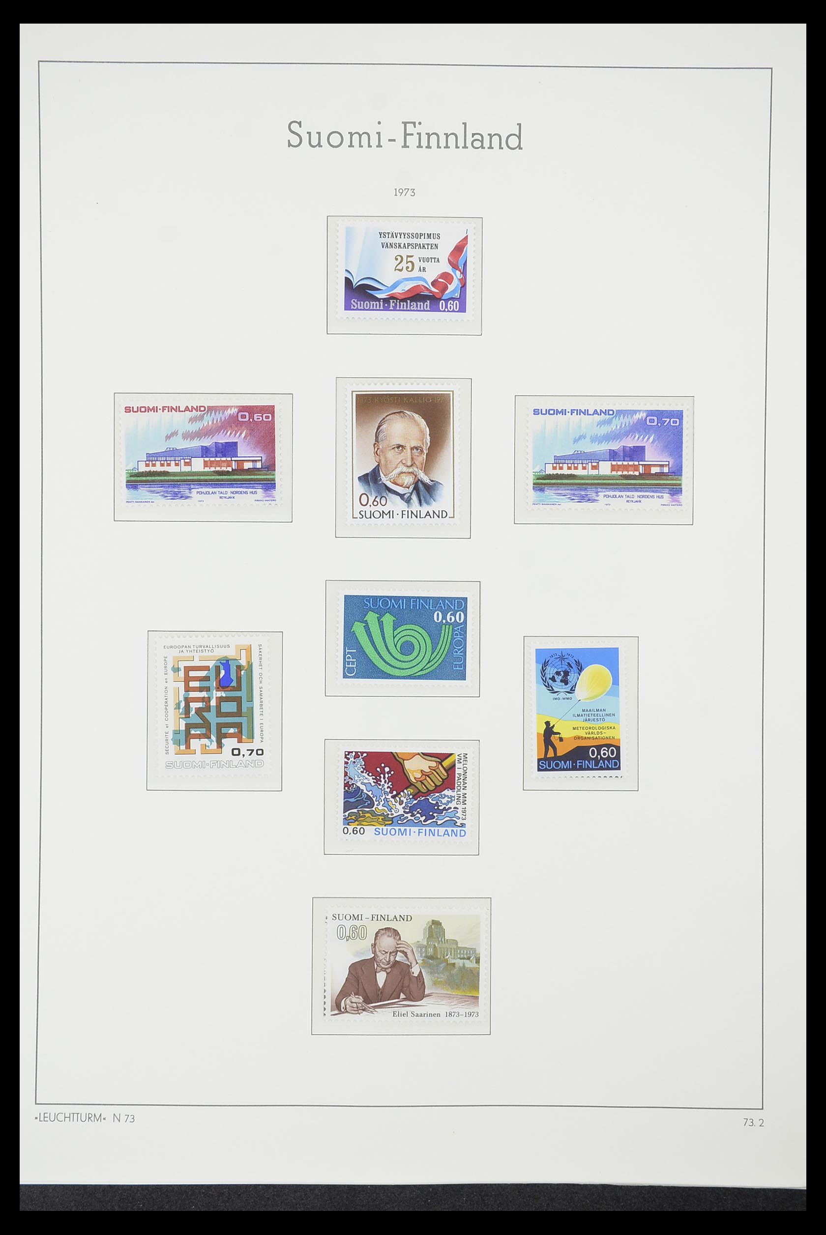 33831 067 - Postzegelverzameling 33831 Finland 1889-1998.