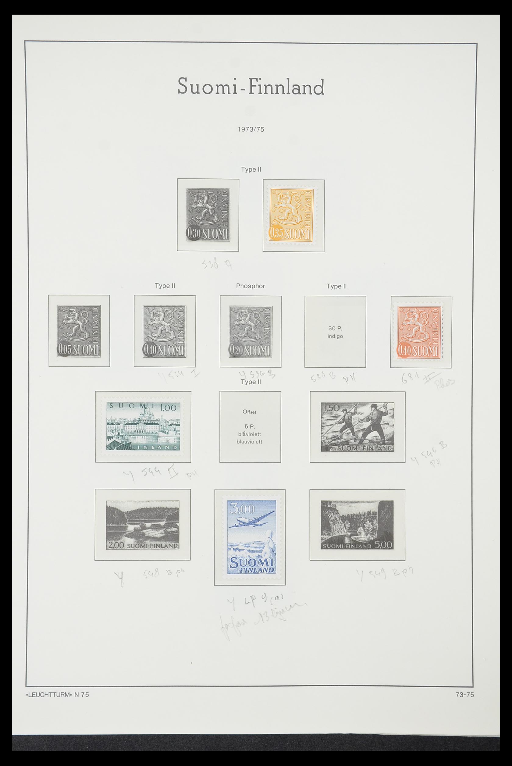 33831 071 - Postzegelverzameling 33831 Finland 1889-1998.