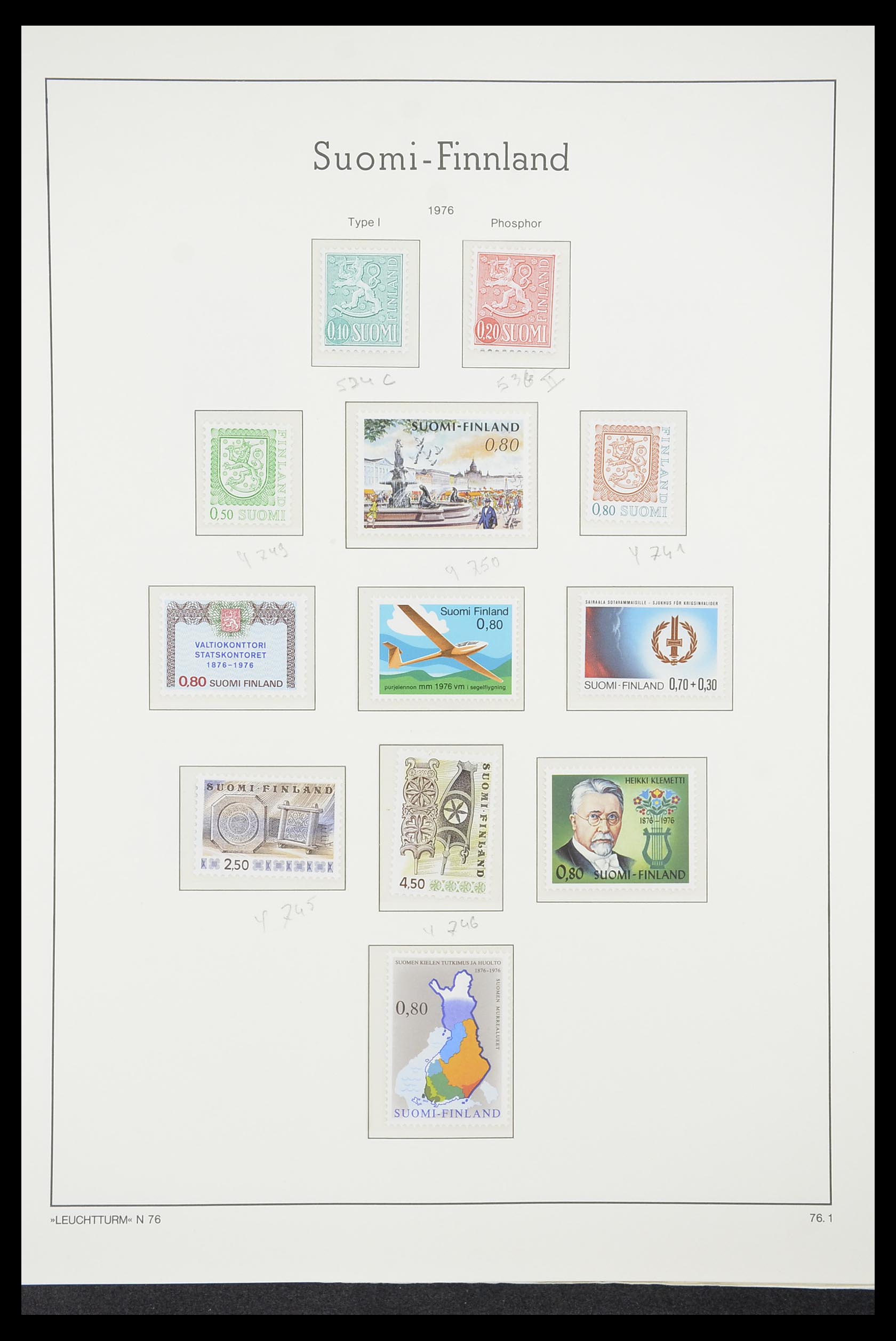 33831 074 - Postzegelverzameling 33831 Finland 1889-1998.