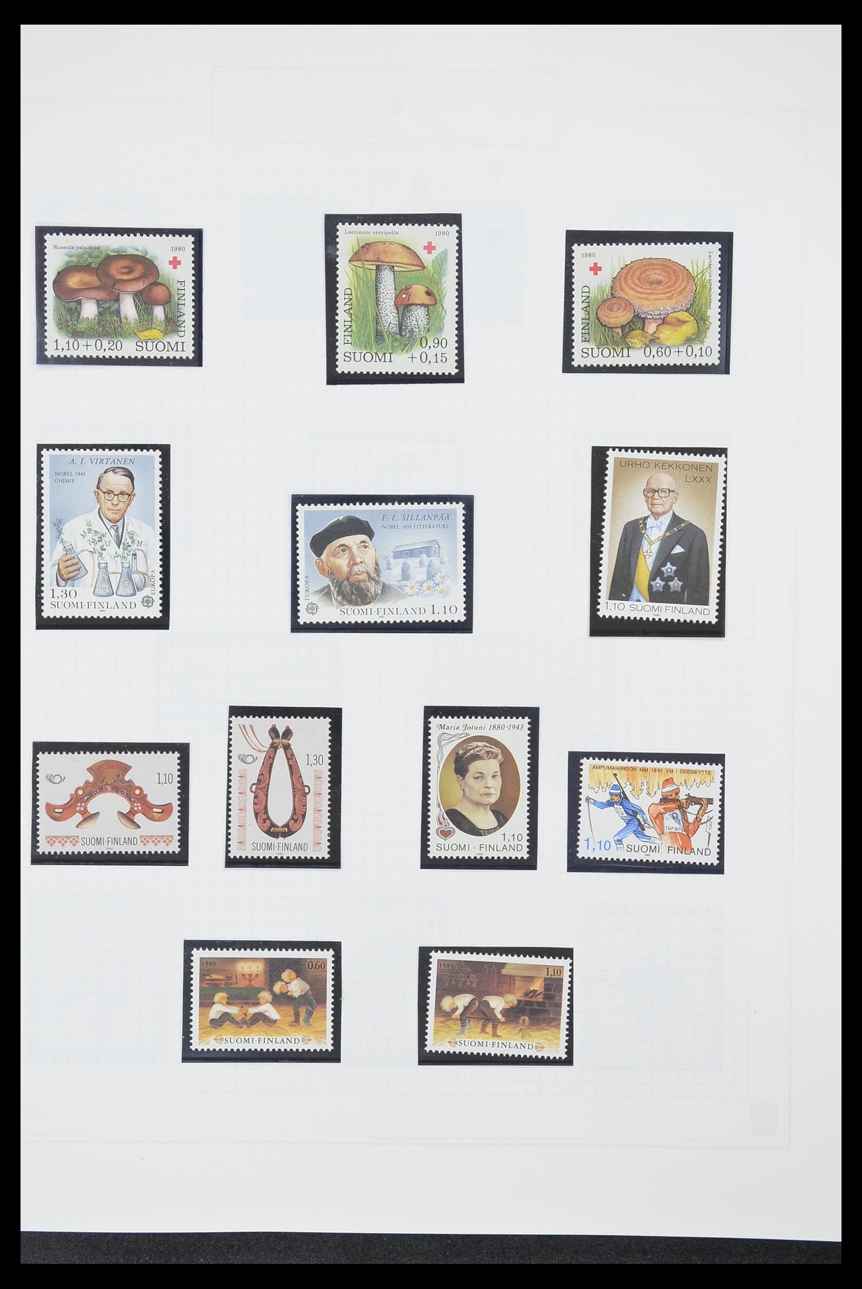 33831 080 - Postzegelverzameling 33831 Finland 1889-1998.