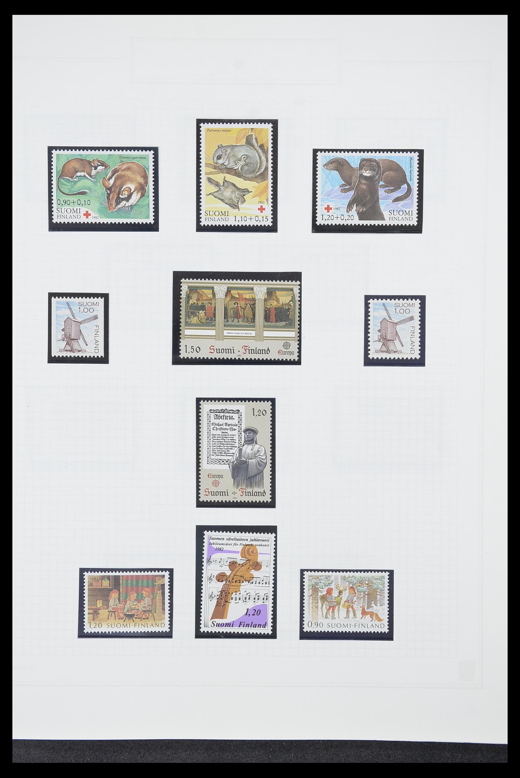 33831 084 - Postzegelverzameling 33831 Finland 1889-1998.